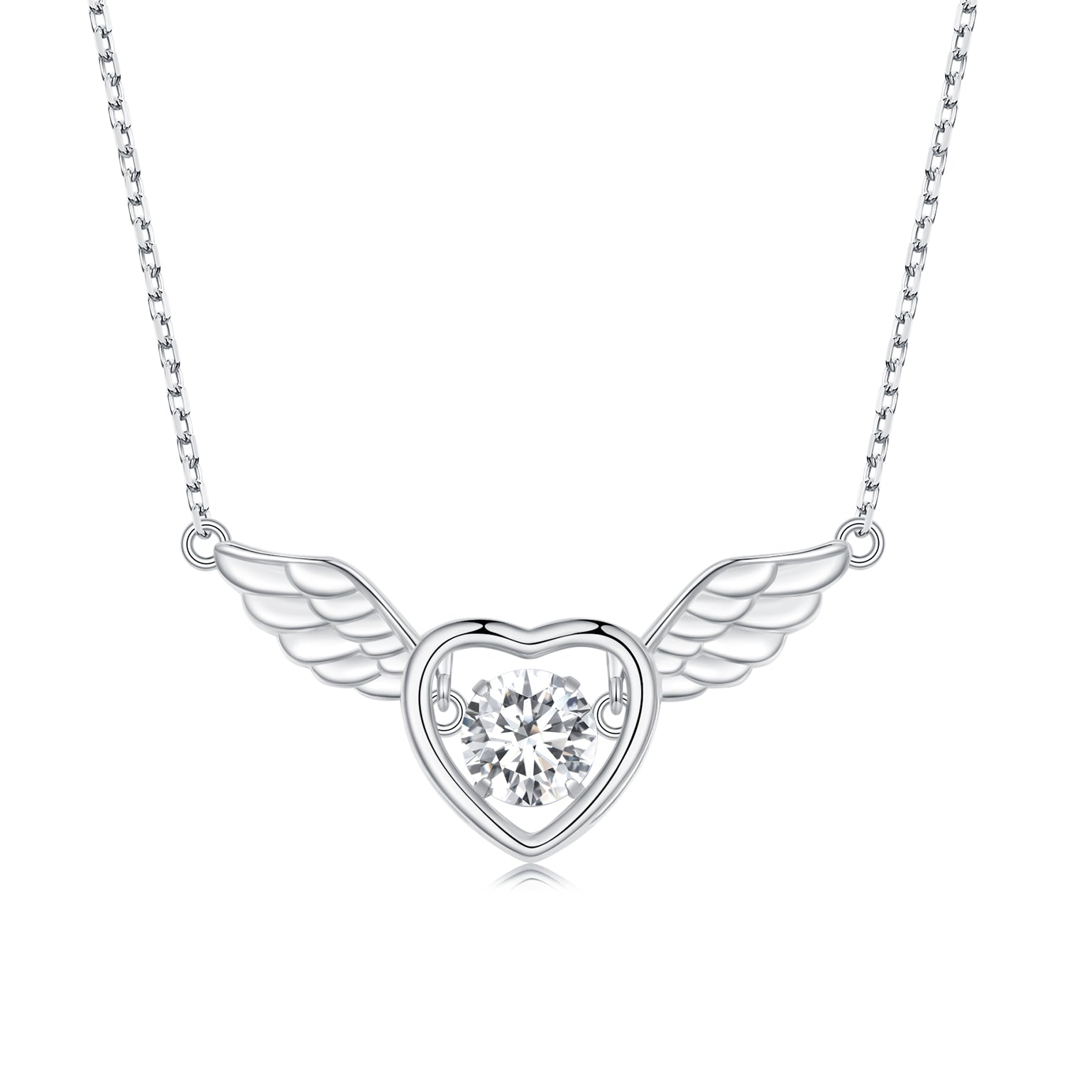 925 Sterling Silver Adjustable Necklace with Zircon and CZ for Women