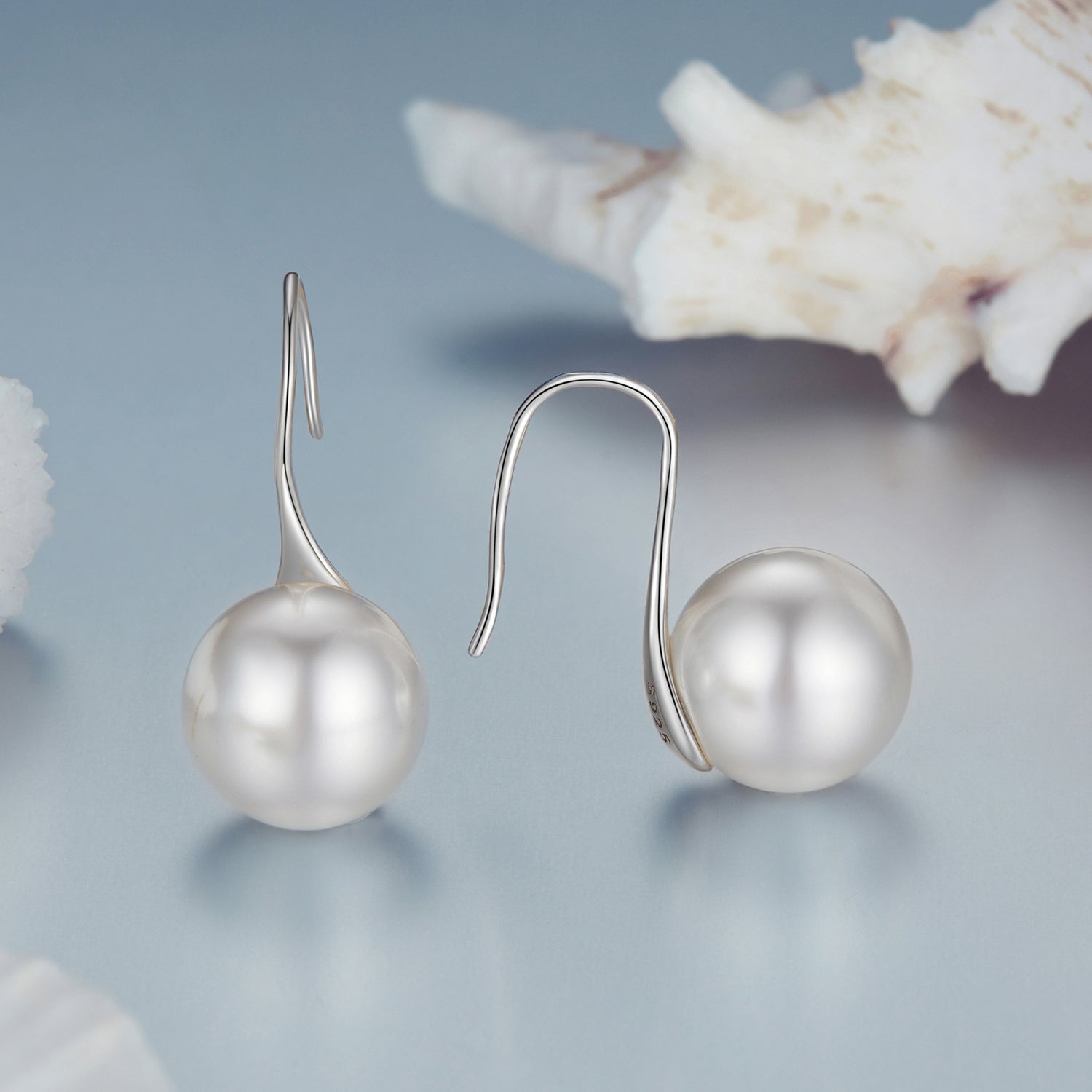 925 Sterling Silver Earrings with Quality Shell Pearl