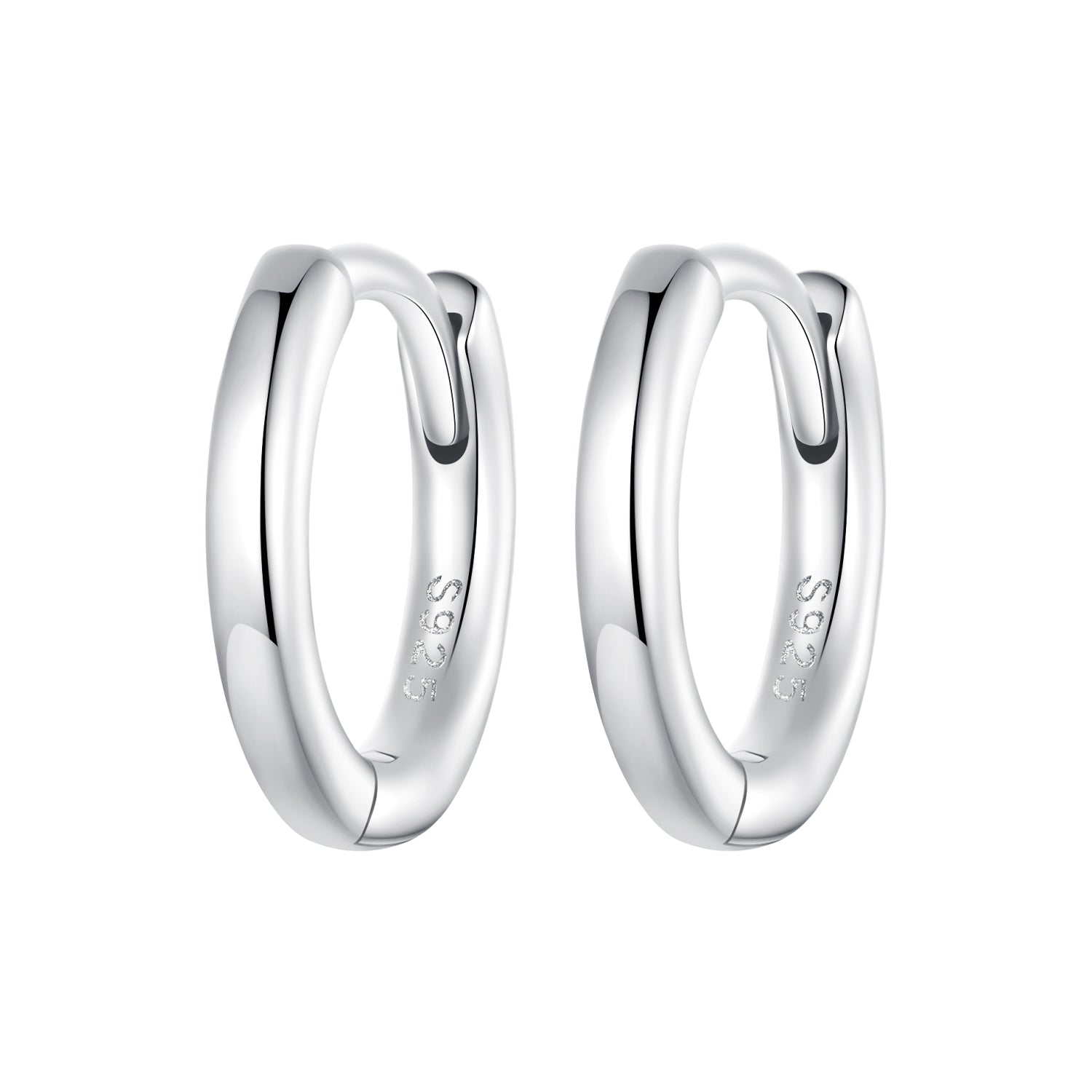 925 Sterling Silver & White Gold Plated Earrings for Women