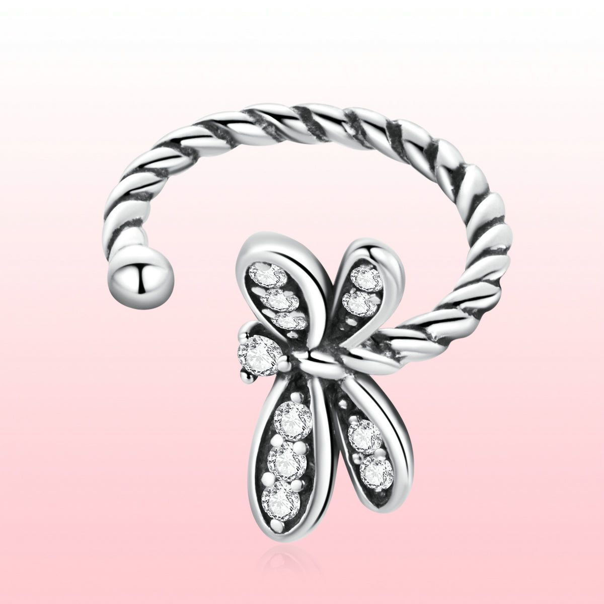 925 Sterling Silver Earrings with Pavé Setting and CZ for Women