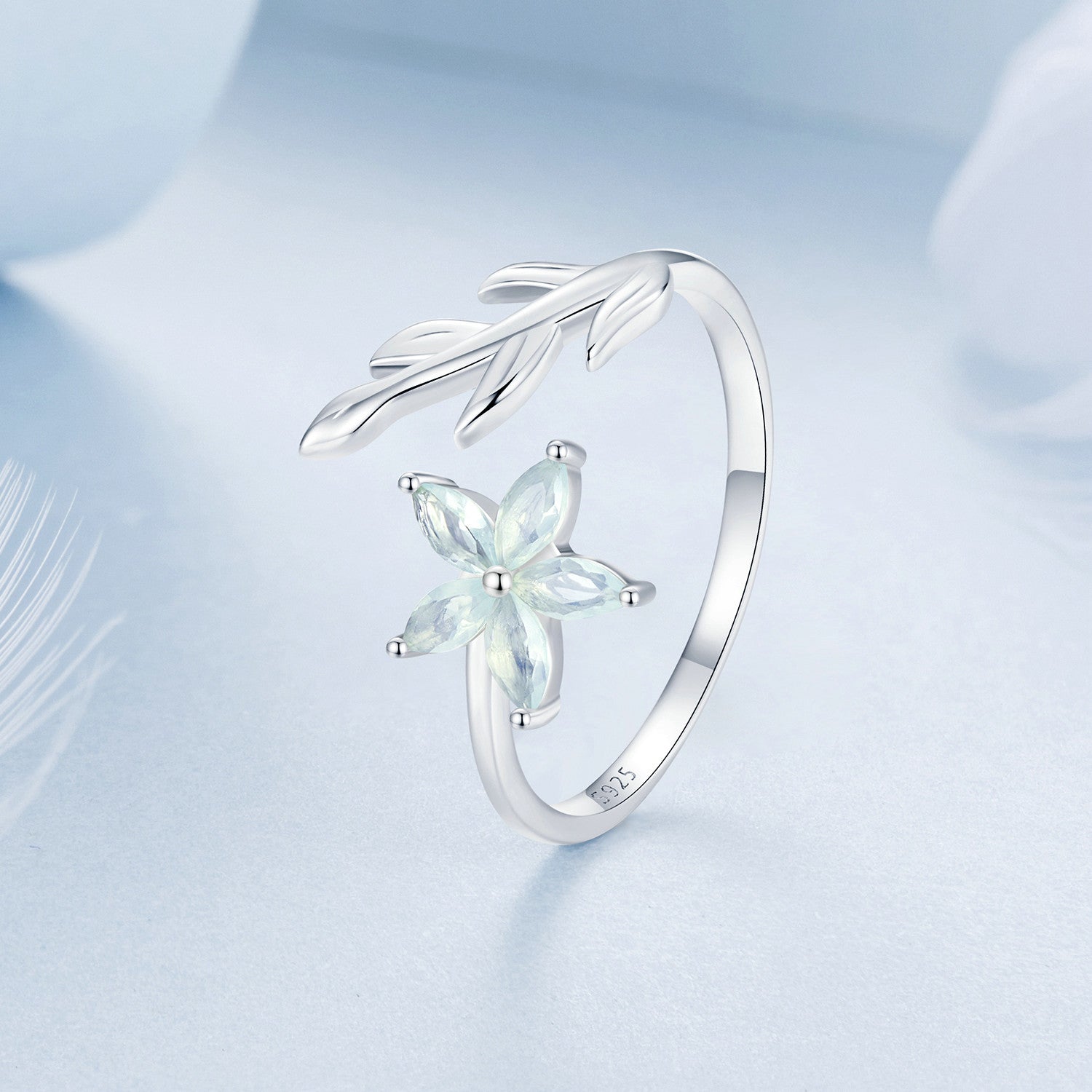 925 Sterling Silver & Opal Ring for Women