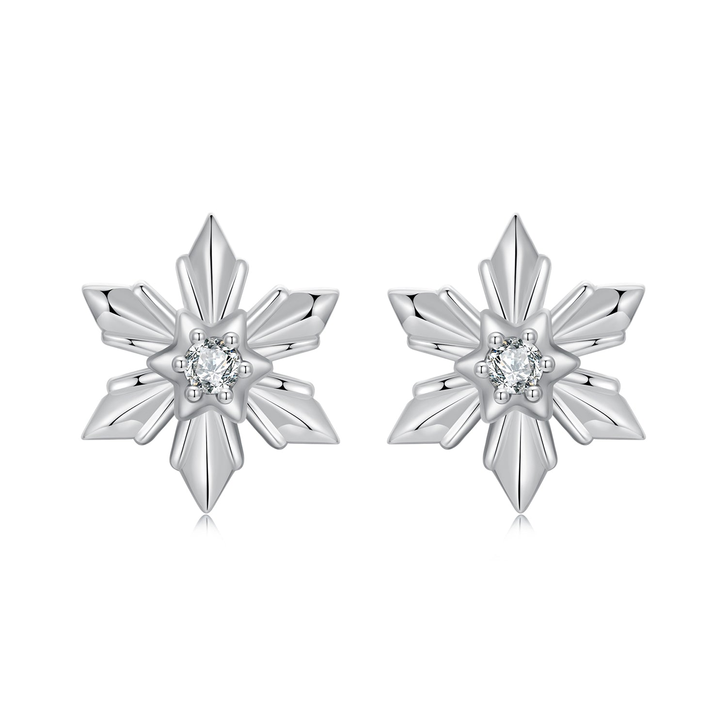 925 Sterling Silver Earrings with Pavé Setting CZ in Oxidized Finish