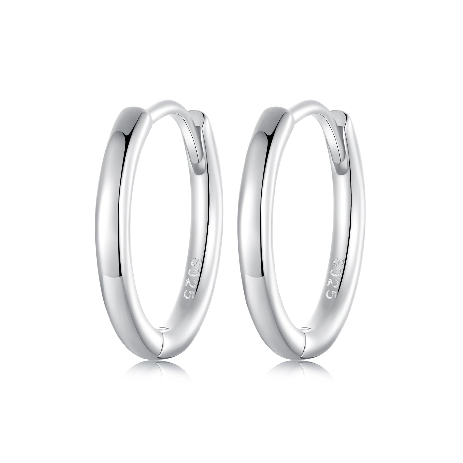 925 Sterling Silver & White Gold Plated Earrings for Women