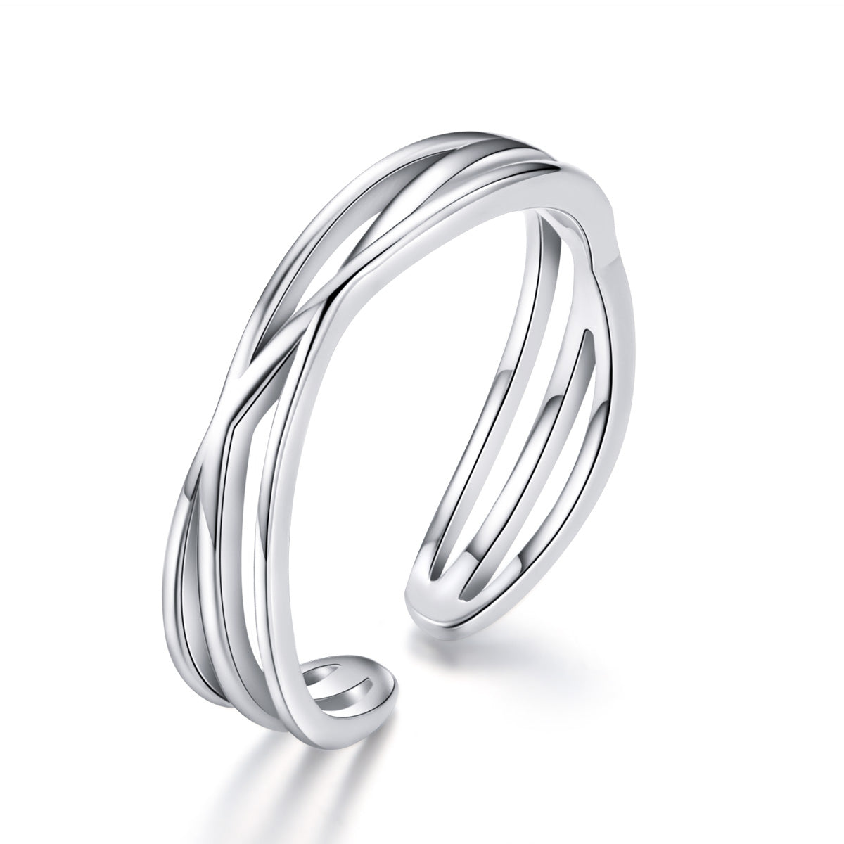 S925 Sterling Silver Ring 0.4cm Width