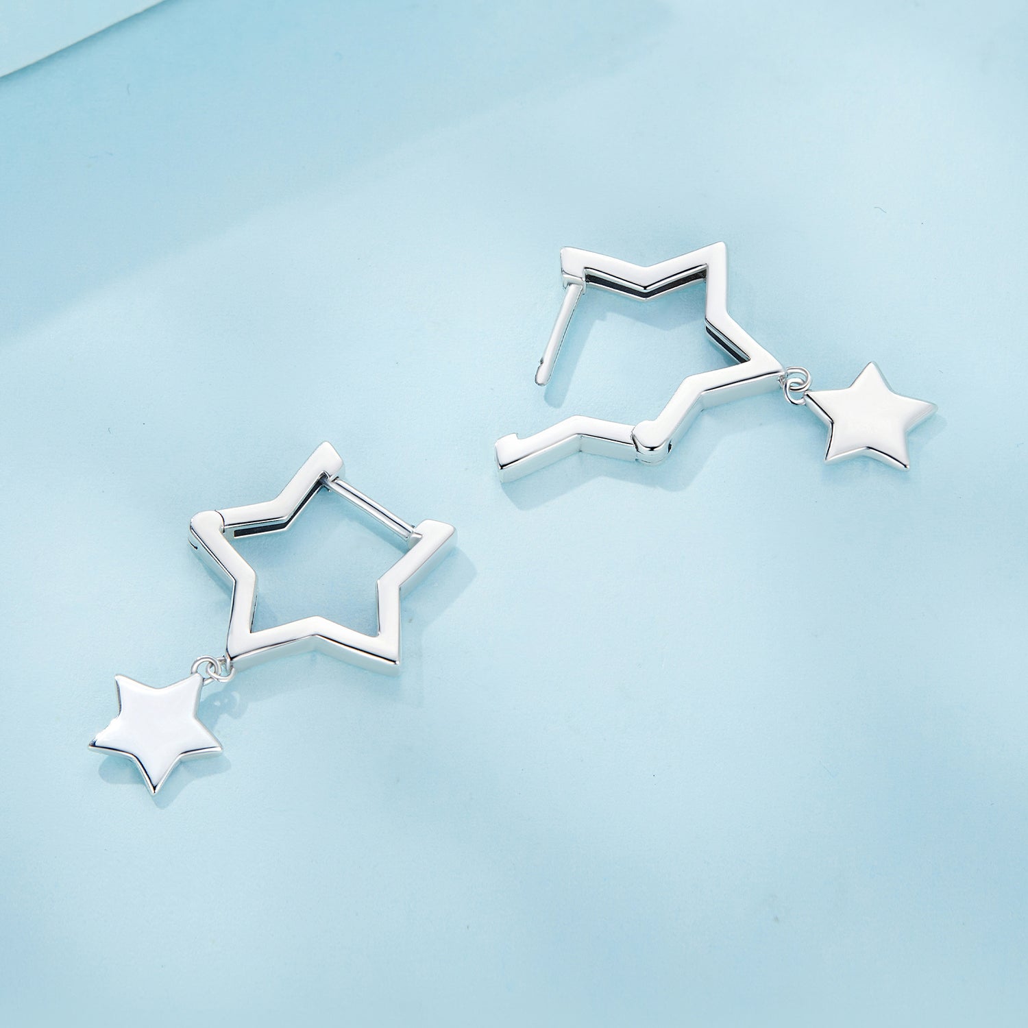 925 Sterling Silver Earrings 25*8mm for Women