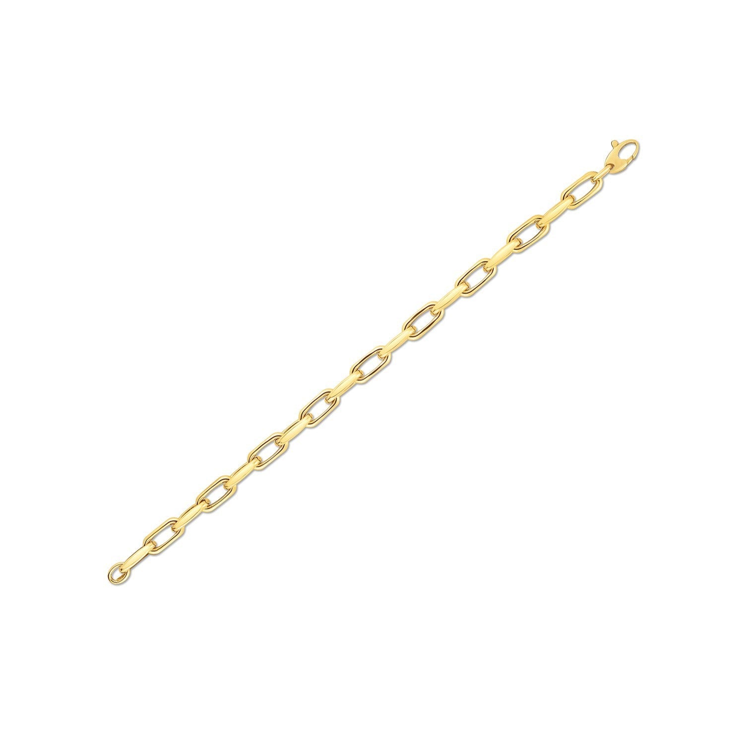14k Yellow Gold French Cable Link Bracelet (6.00 mm)