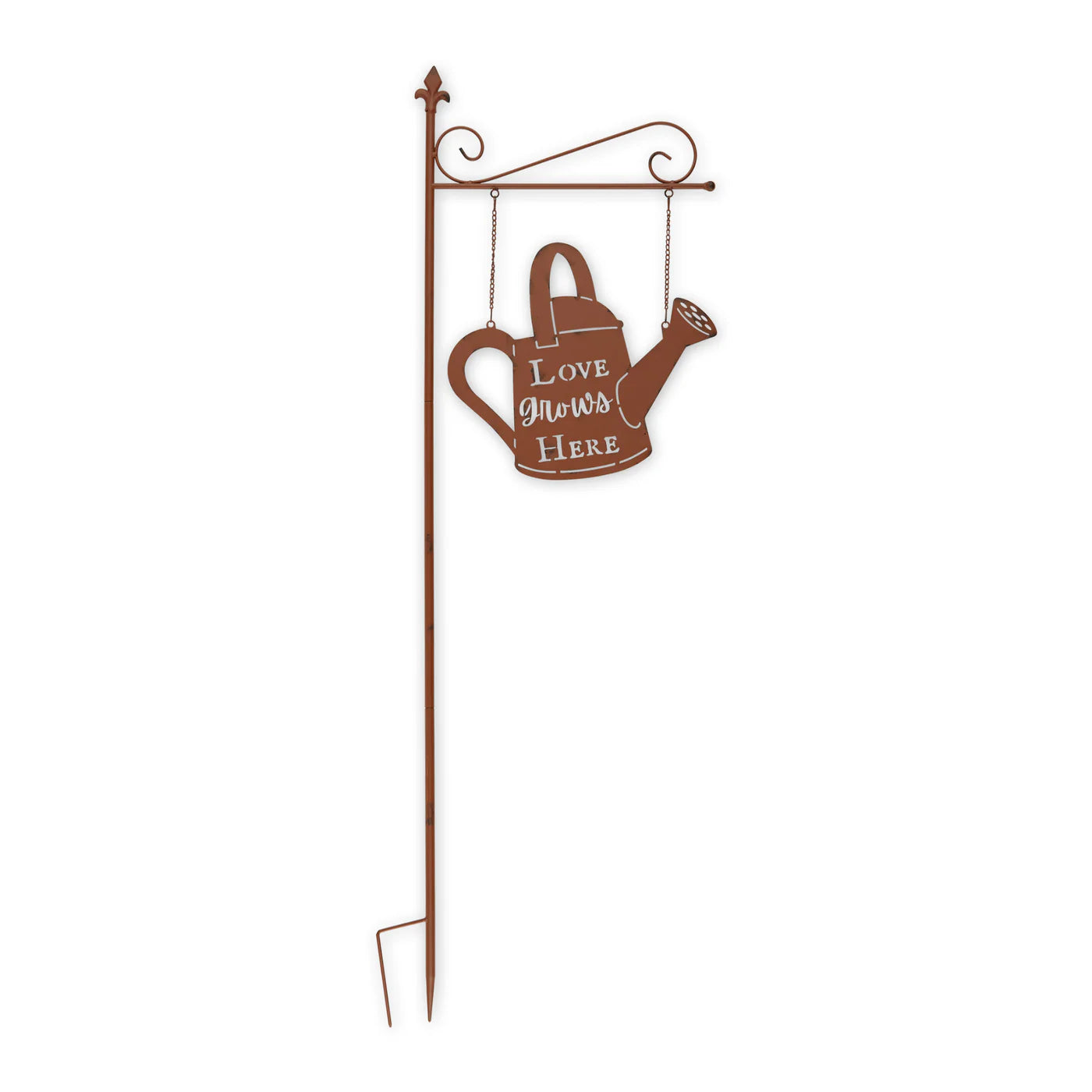 LOVE GROWS HERE GARDEN STAKE