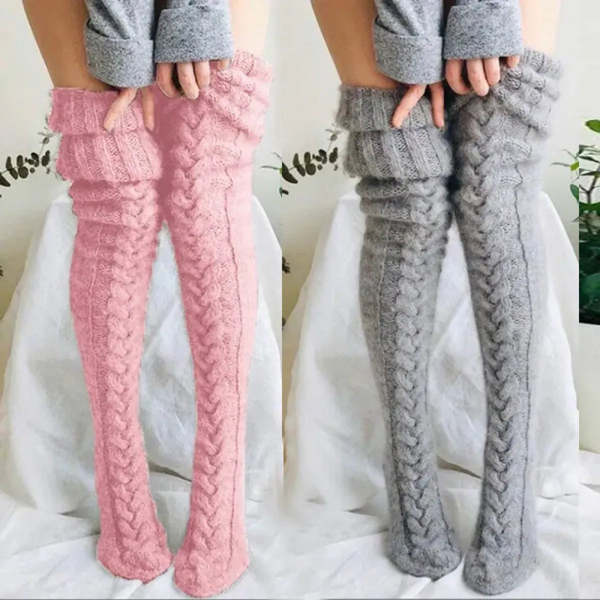 Extra Long Thigh High Stockings - Harajuku Winter Leg Warmers