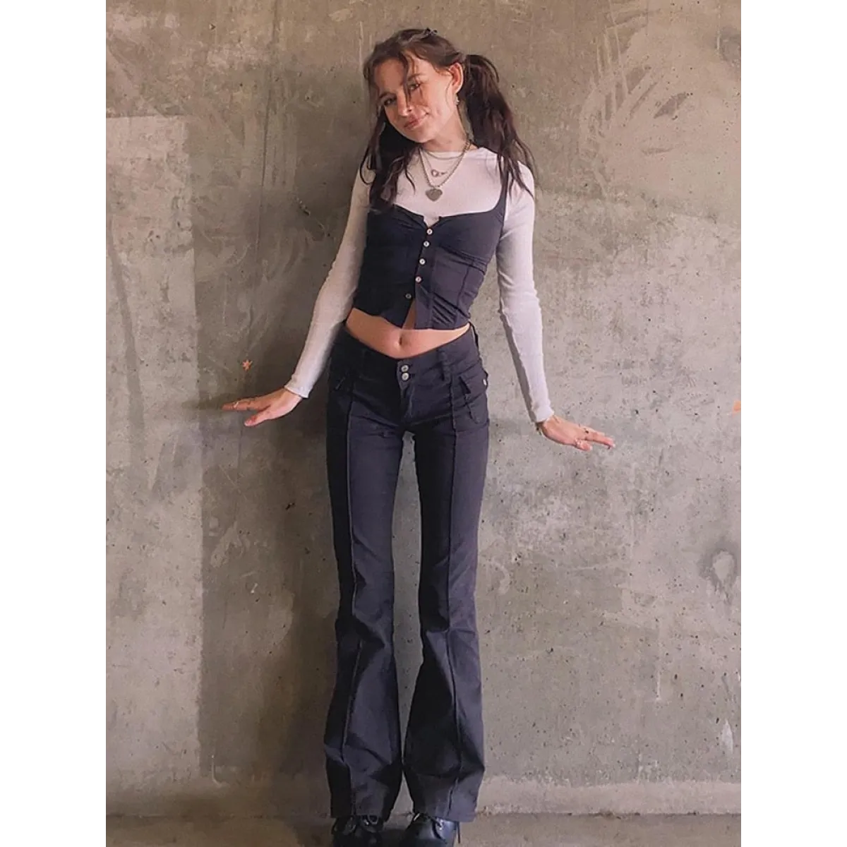 Slim Fit Flare Pants