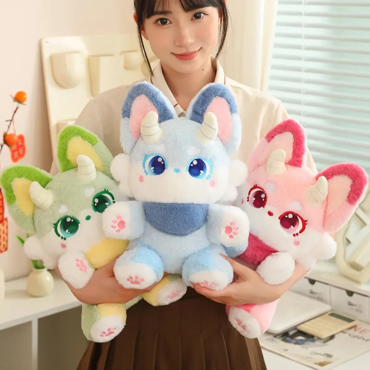 Pastel Kawaii Fox Plushie