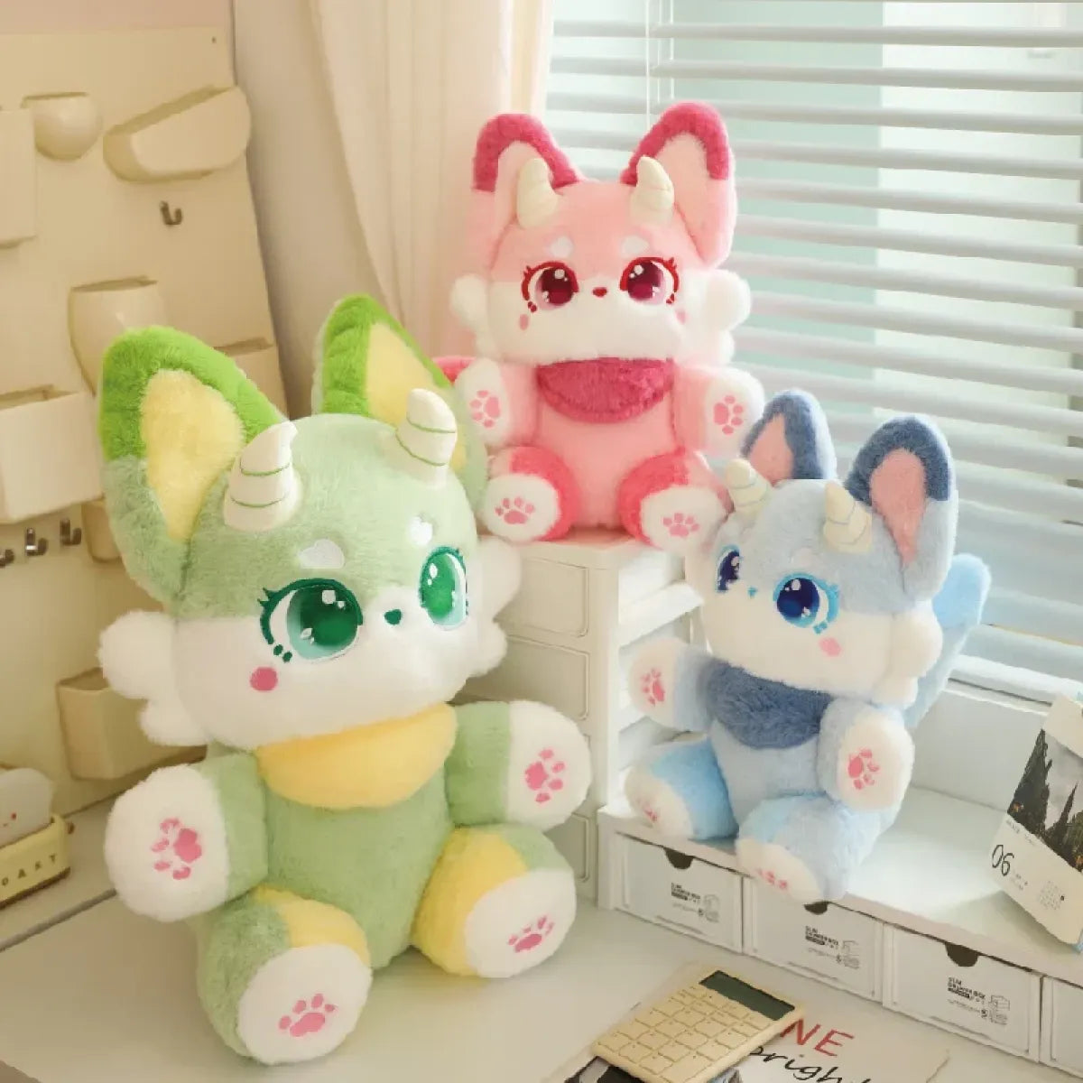 Pastel Kawaii Fox Plushie