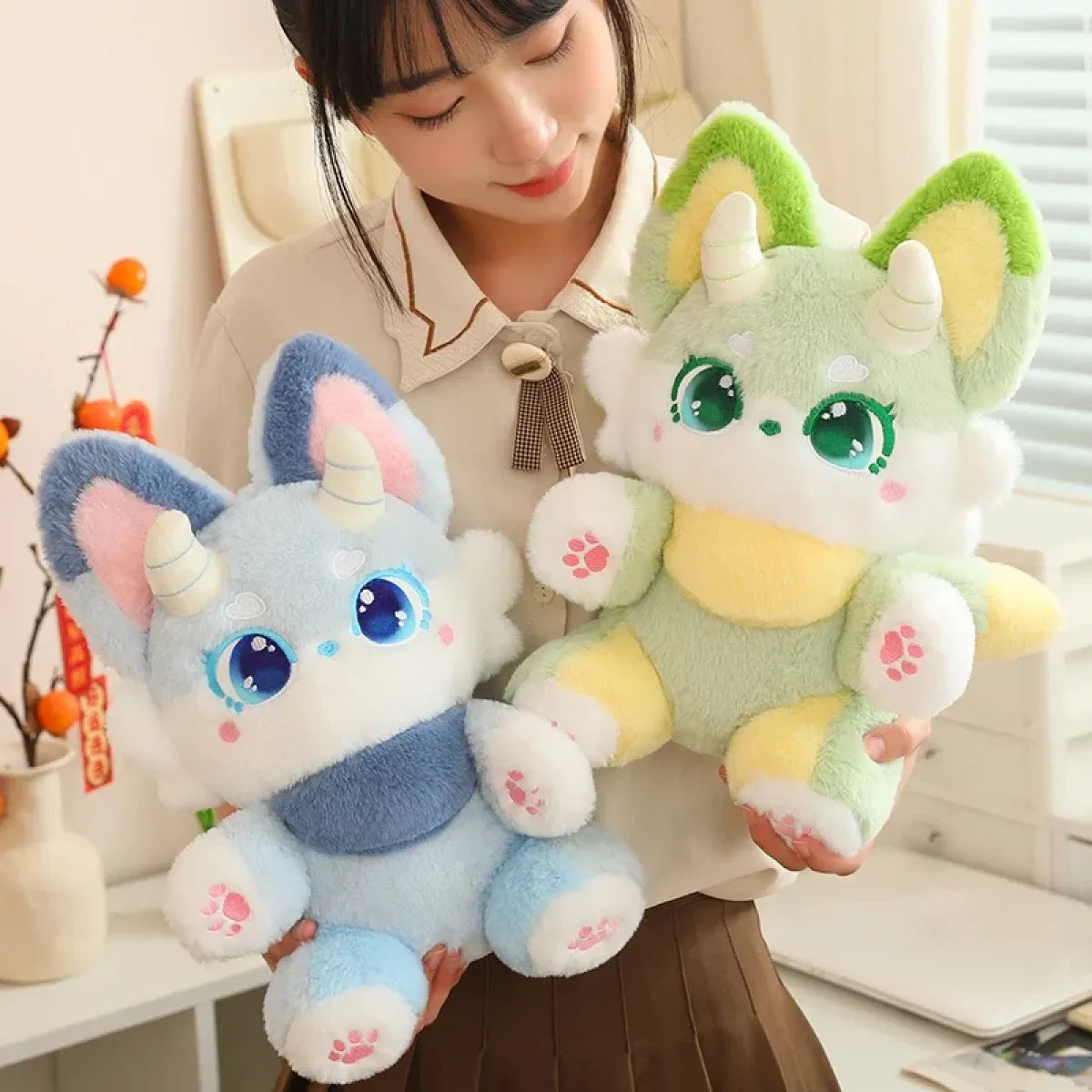 Pastel Kawaii Fox Plushie