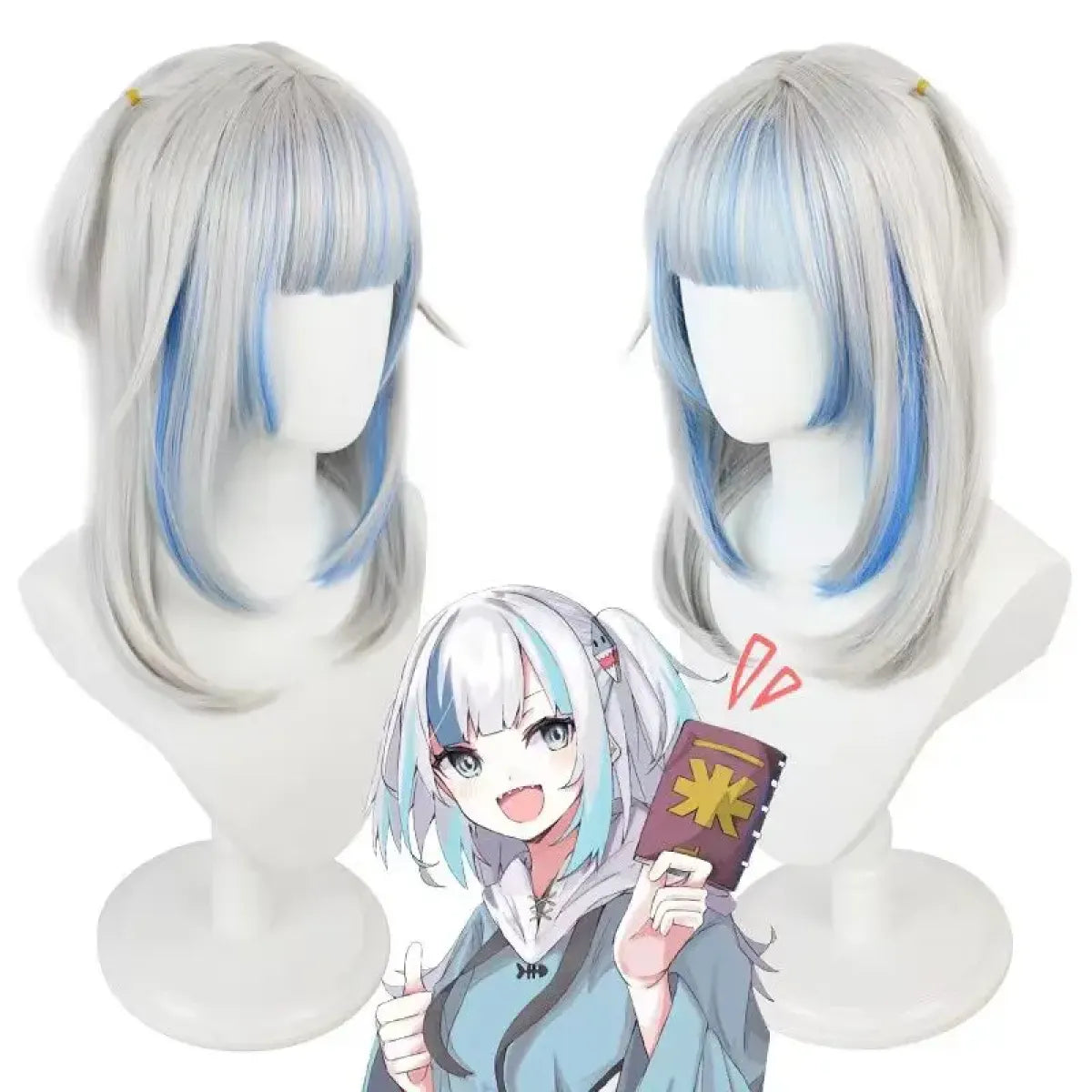 Hololive Gawr Gura Shark Cosplay - Complete Set with Tail
