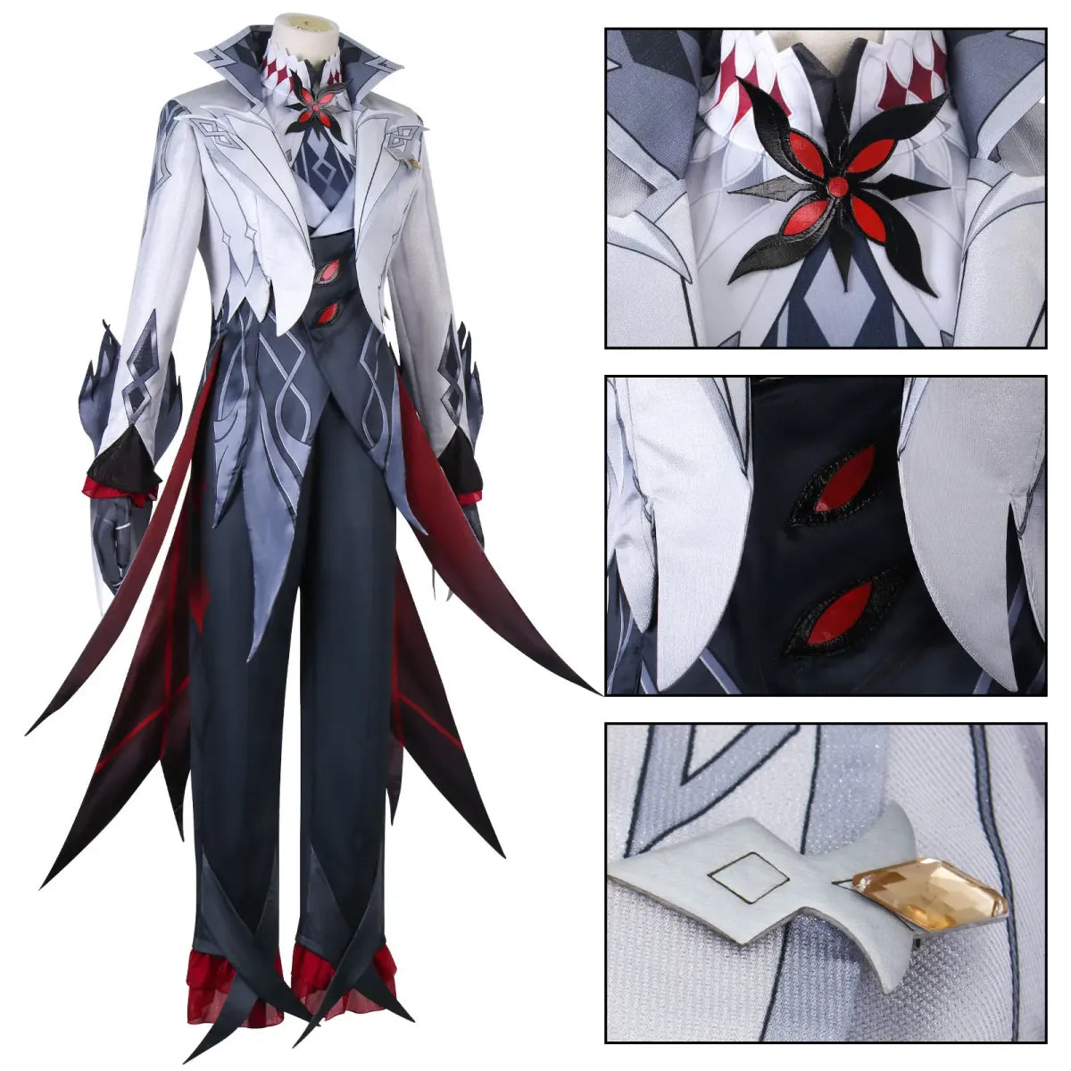 Arlecchino The Knave Cosplay – Genshin Impact Fatui Harbinger