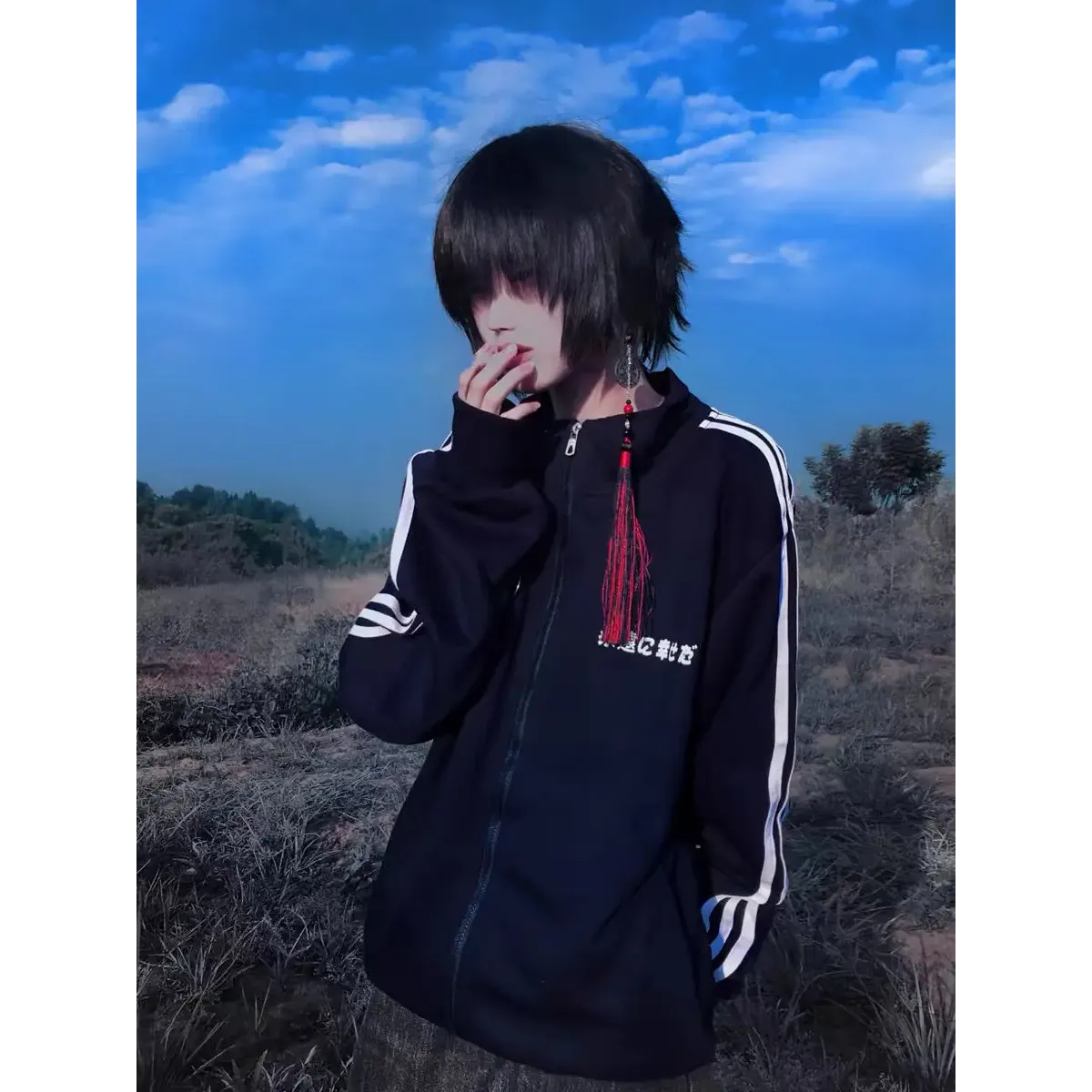 Grunge Streetwear Zipper Hoodie