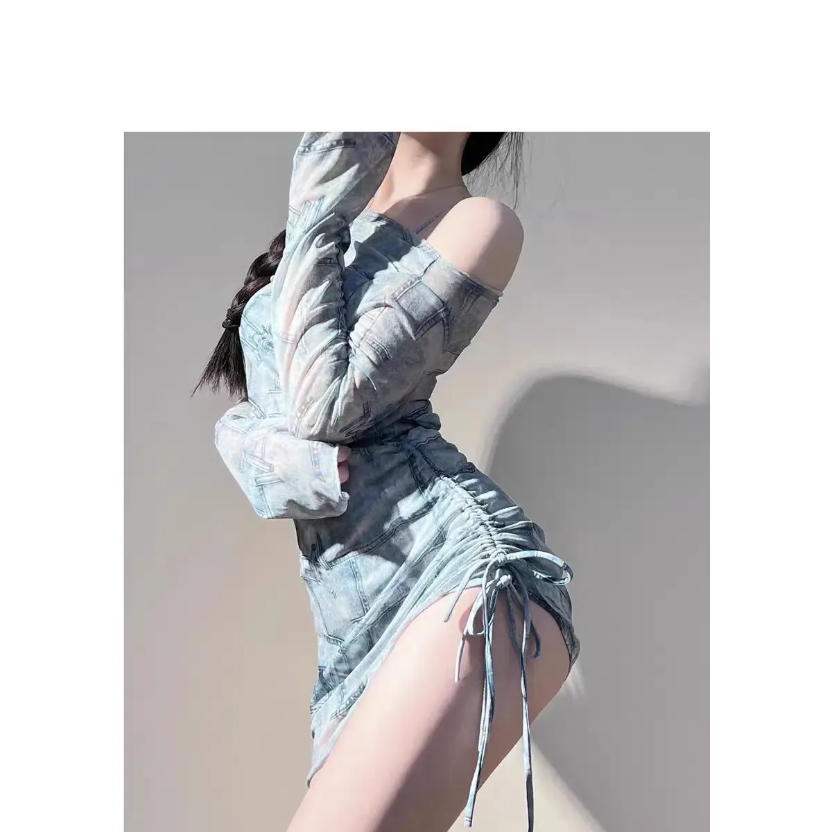 Mesh Off Shoulder Set – Harajuku Bikini & Smock Swimsuit