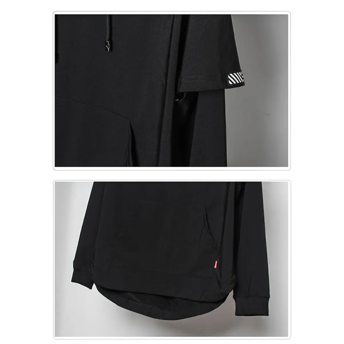 Harajuku Layered Techwear Hoodie