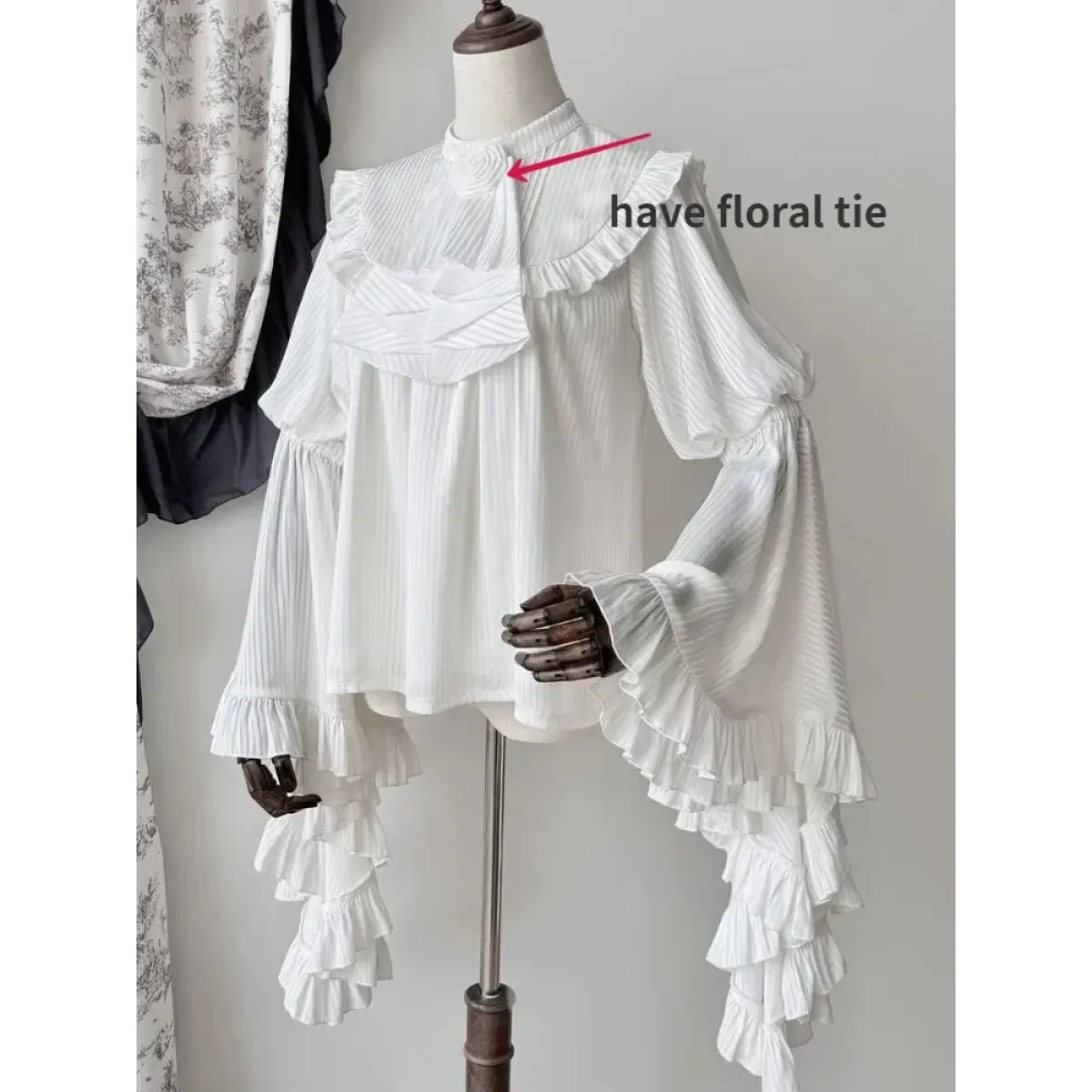 Harajuku Lolita Ruffle Sleeve Top