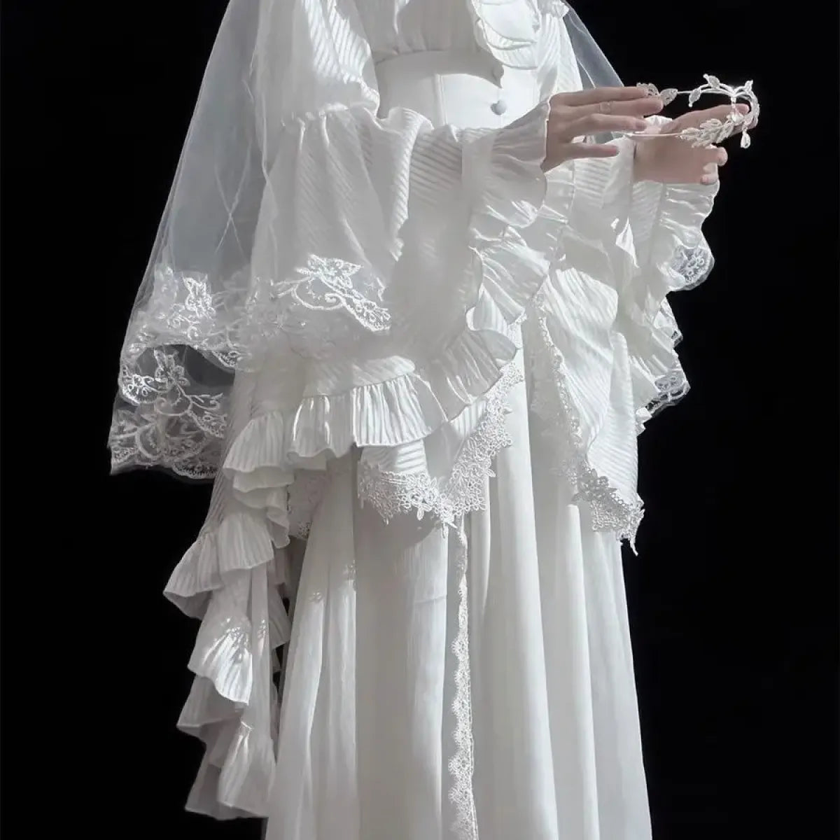 Harajuku Lolita Ruffle Sleeve Top