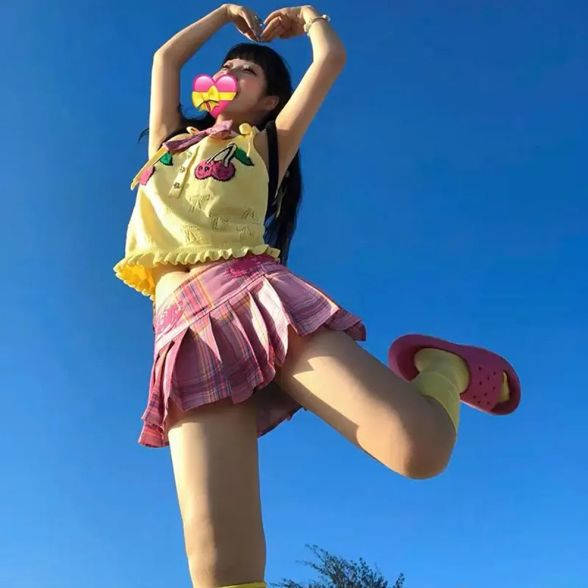 Harajuku Plaid Pleated Skirt