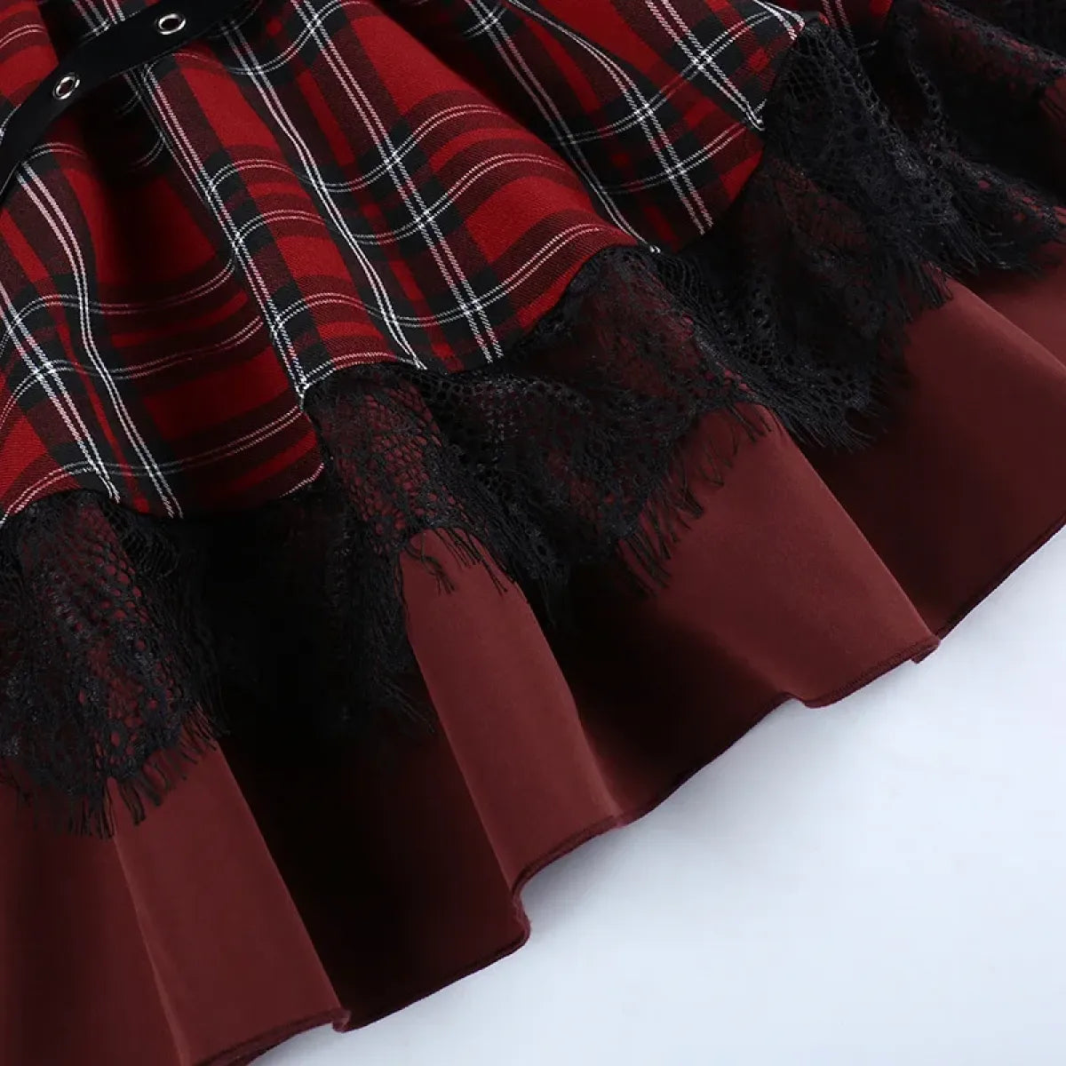 Harajuku Plaid Pleated Skirt - Y2K Mini Cake Skirt
