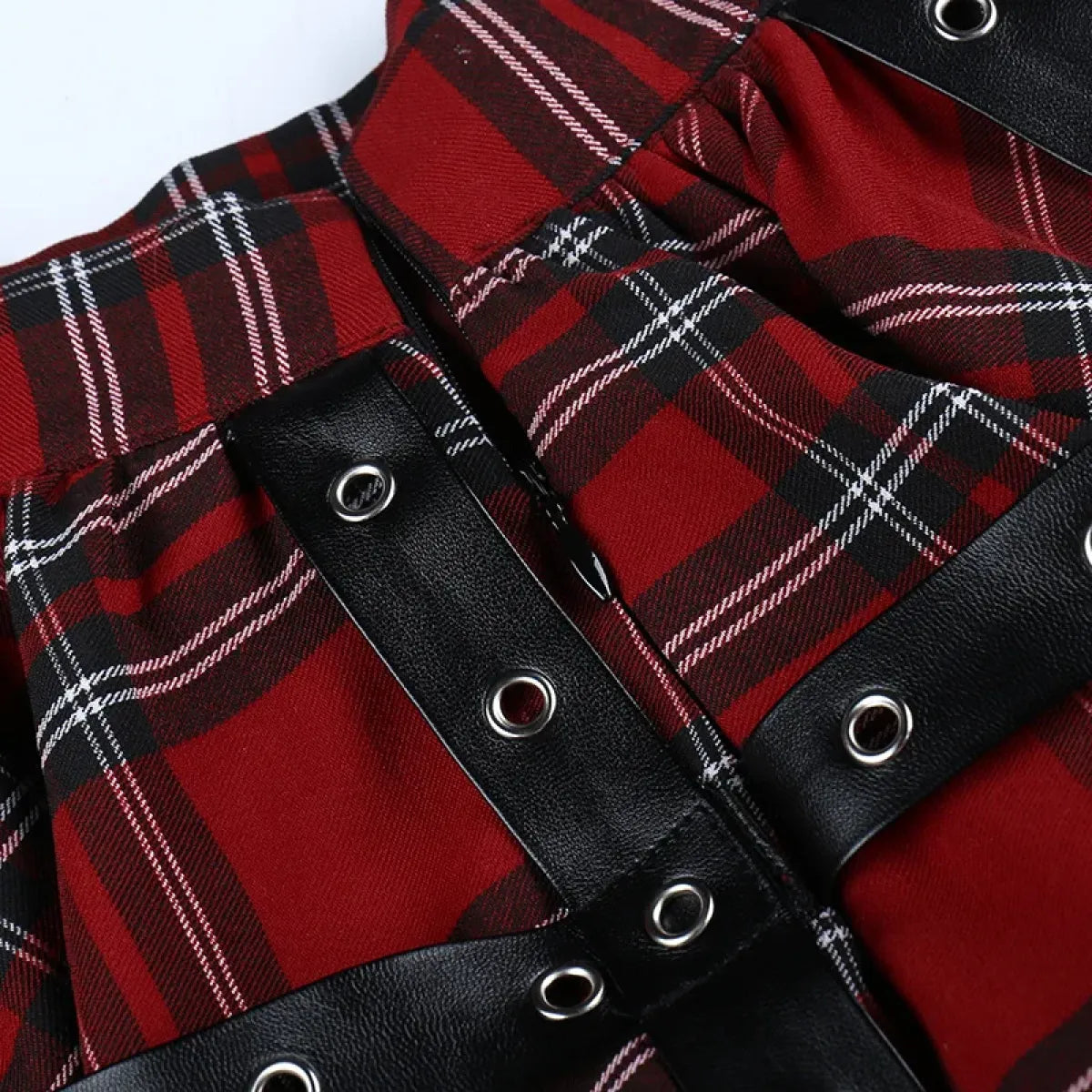Harajuku Plaid Pleated Skirt - Y2K Mini Cake Skirt