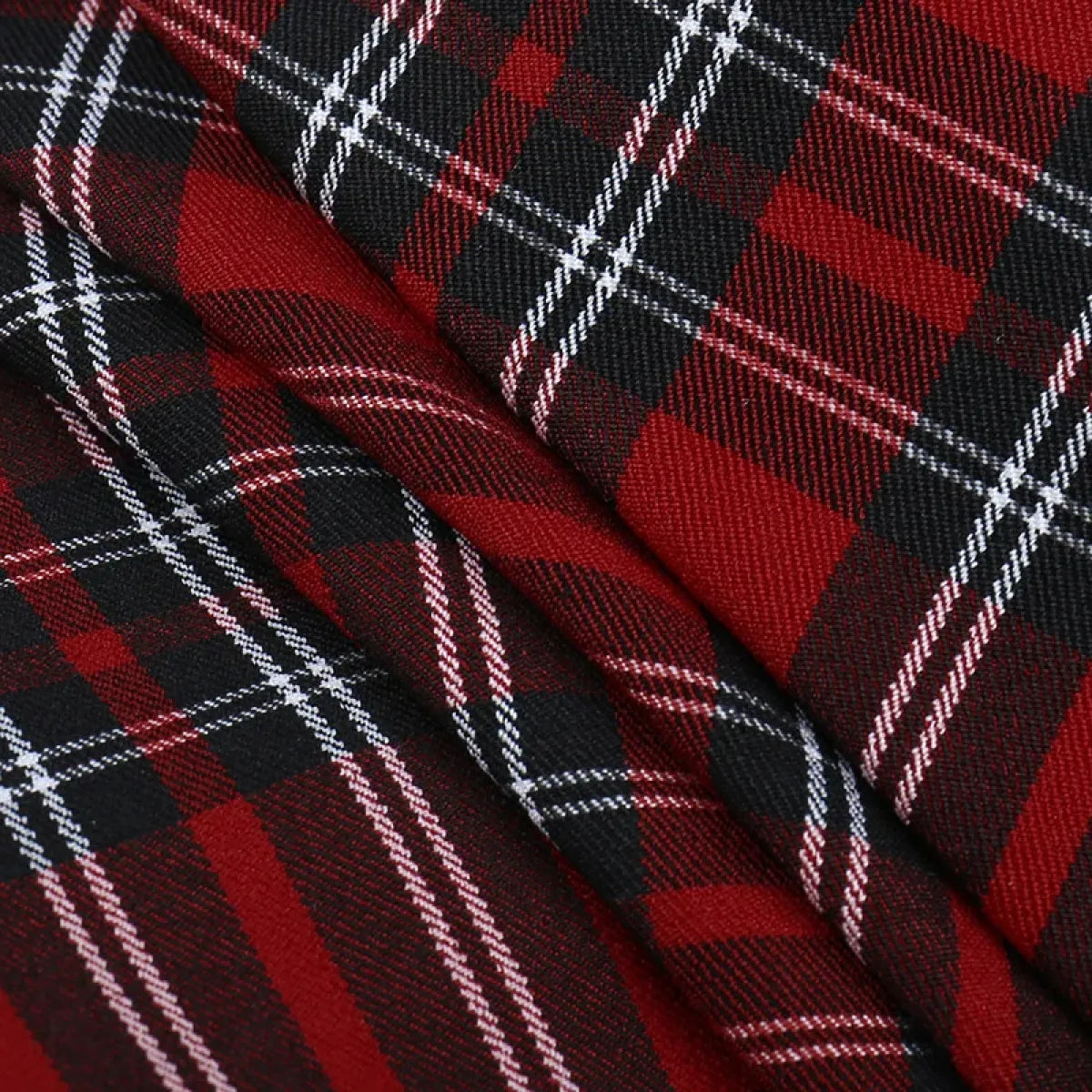 Harajuku Plaid Pleated Skirt - Y2K Mini Cake Skirt