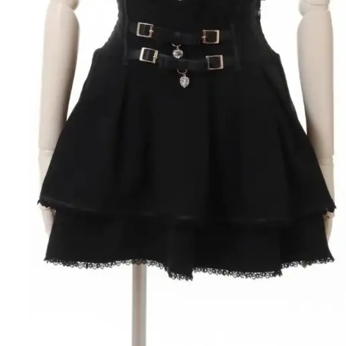 High Waist Lolita Mini Skirt – Sweet Lace & Bow Details