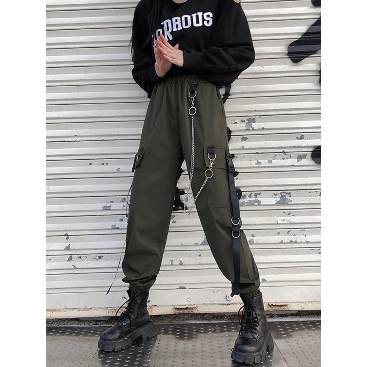 High Waist Streetwear Pants