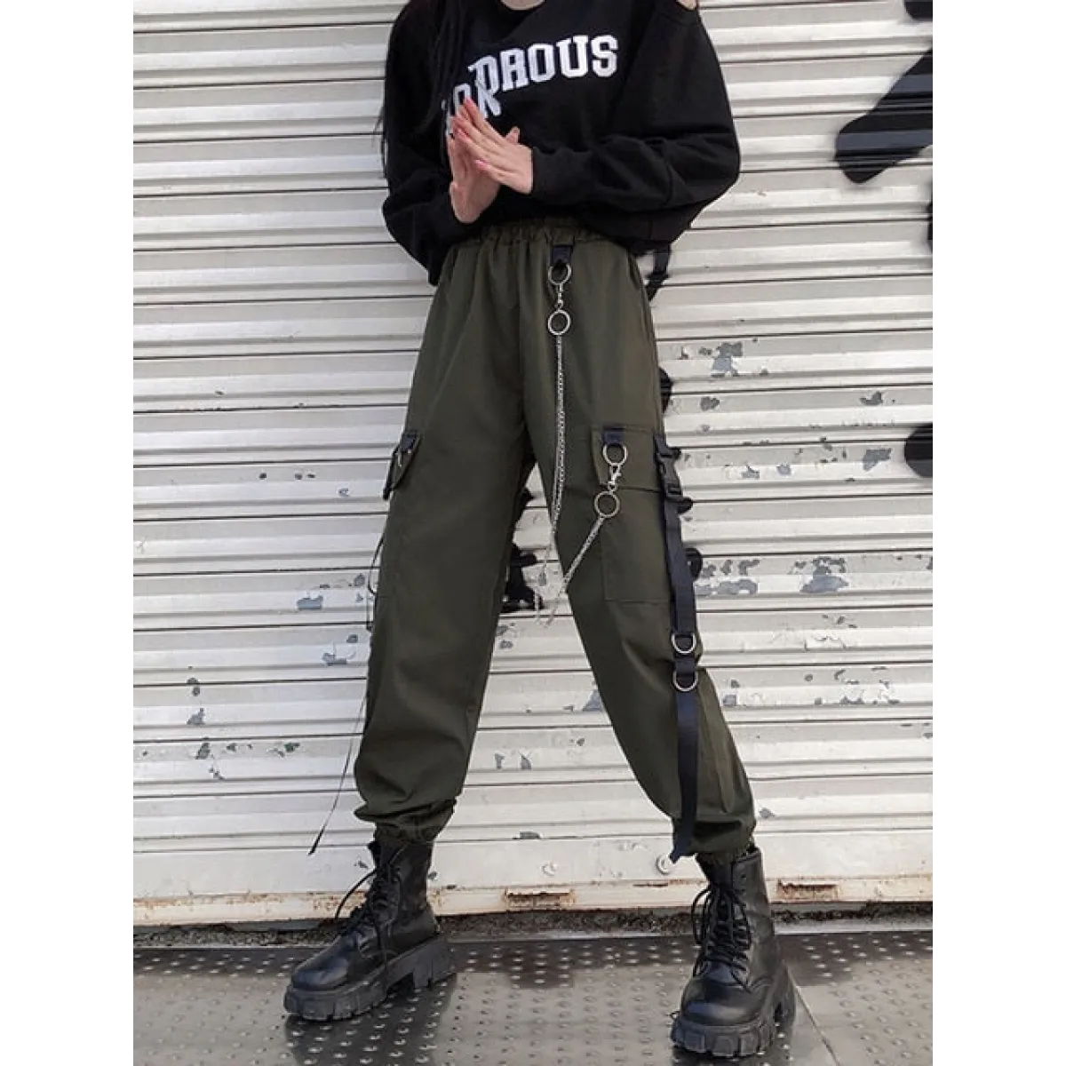 High Waist Streetwear Pants