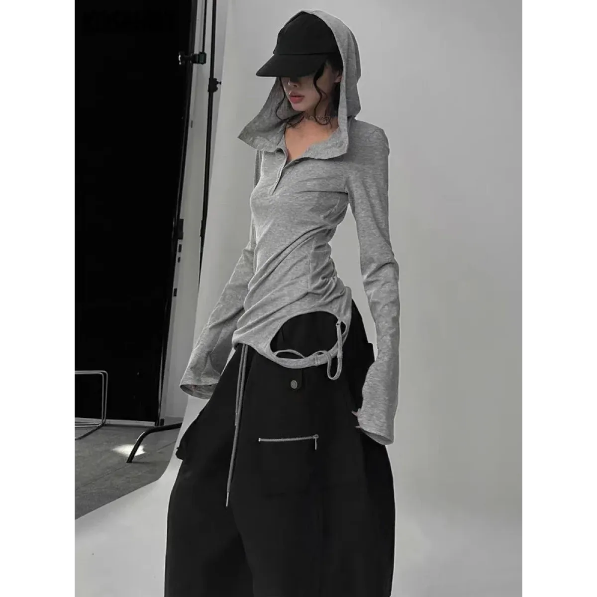 Harajuku Punk Style Hooded Shirt