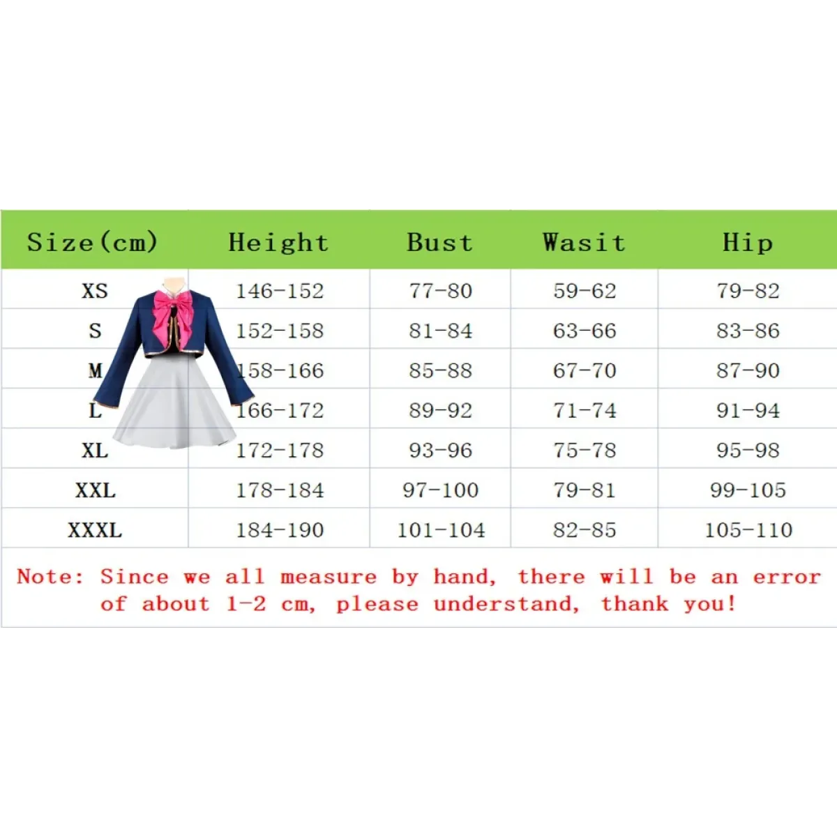 OSHI NO KO Ai Hoshino Cosplay Costume - Lolita Pink Uniform Dress