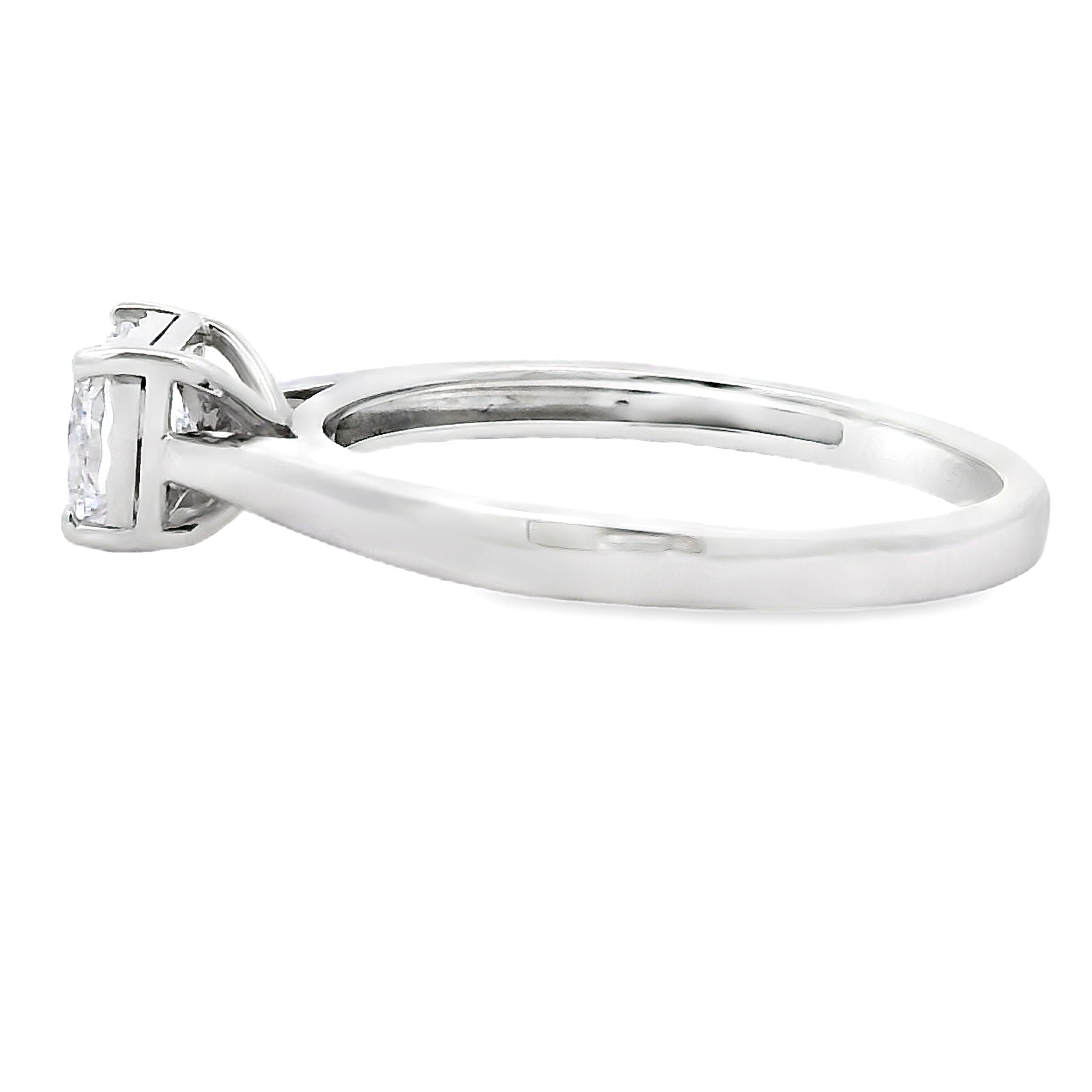 Natural .50ct Lab Grown Diamond 10KT White Gold