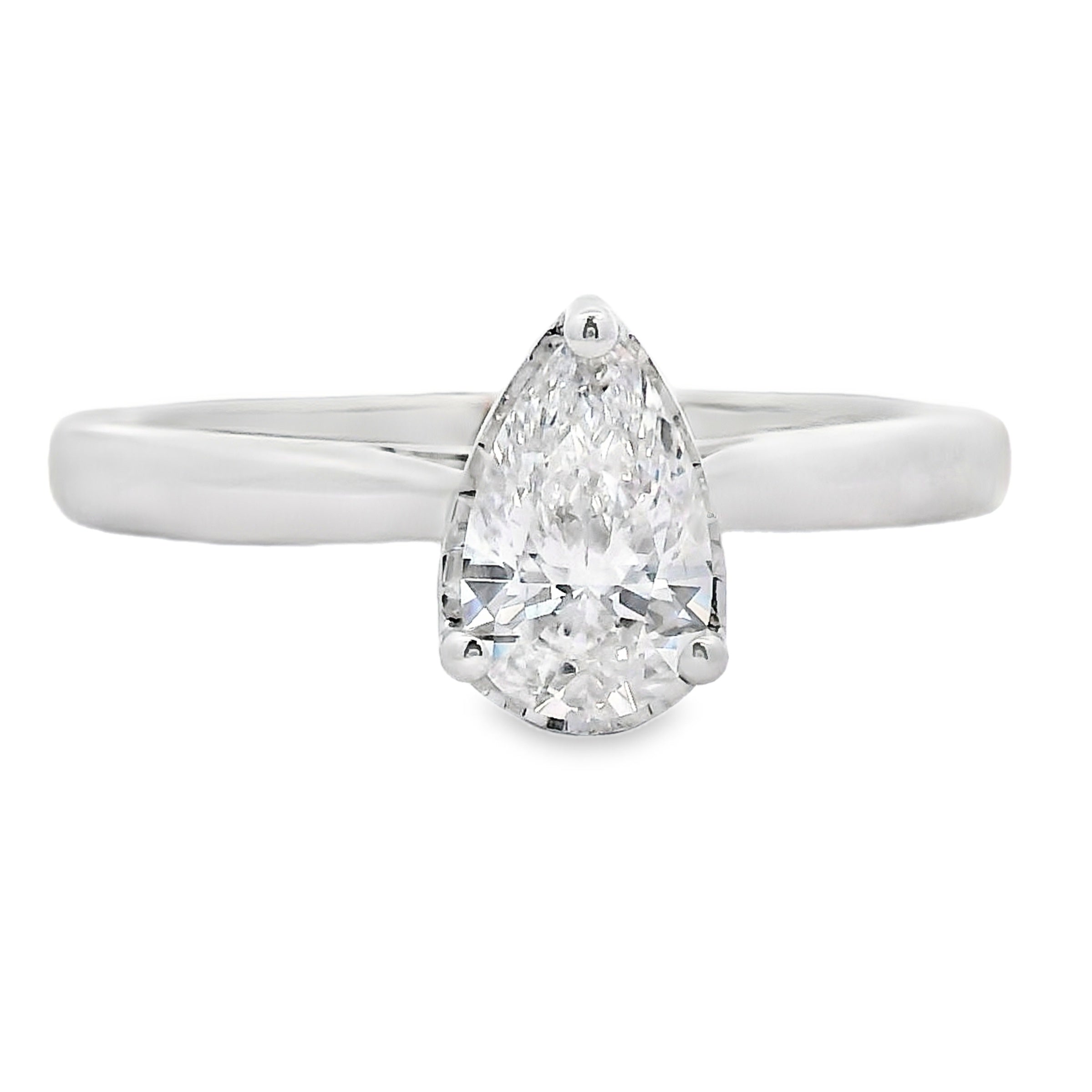 Natural .50ct Lab Grown Diamond 10KT White Gold