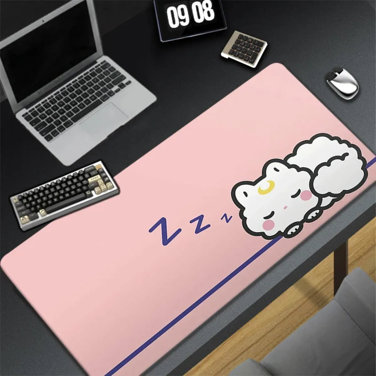 Kawaii Cat Constellation Desk Mat