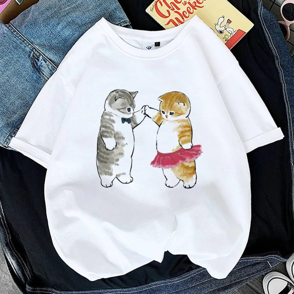 Kawaii Cat Graphic Tees