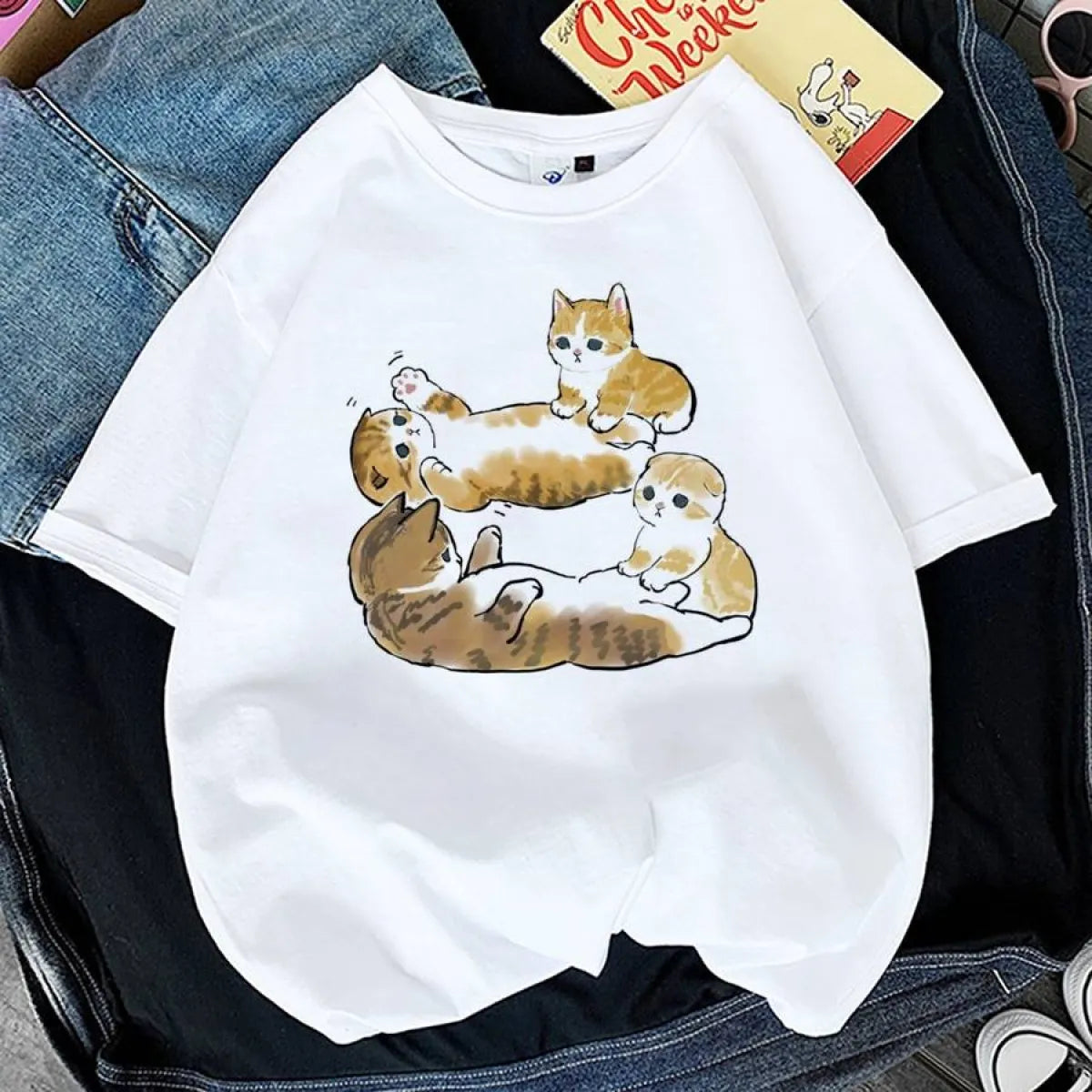 Kawaii Cat Graphic Tees