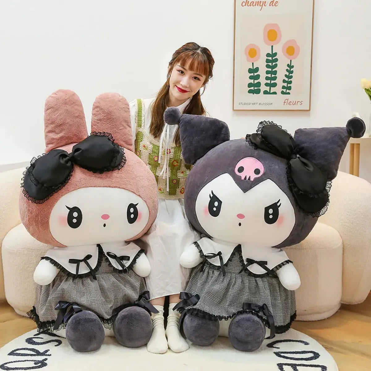 Kawaii Kuromi Melody Plushie