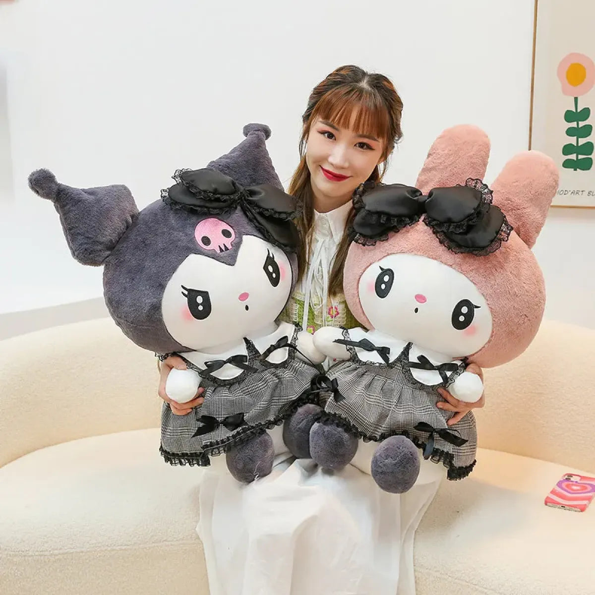 Kawaii Kuromi Melody Plushie
