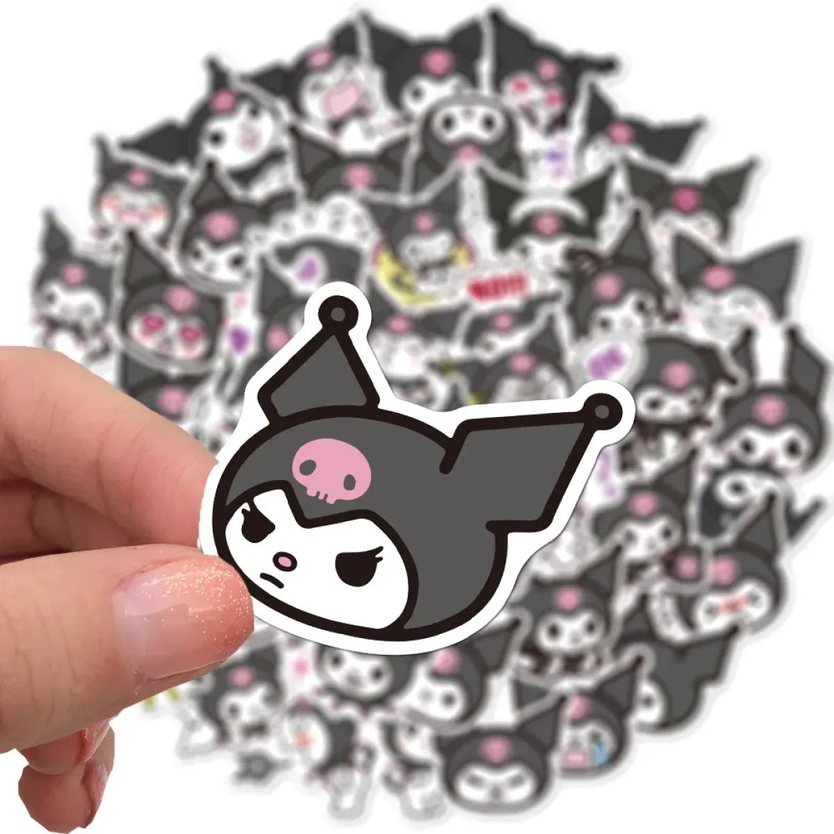 Kawaii Kuromi Stickers: Waterproof Decals