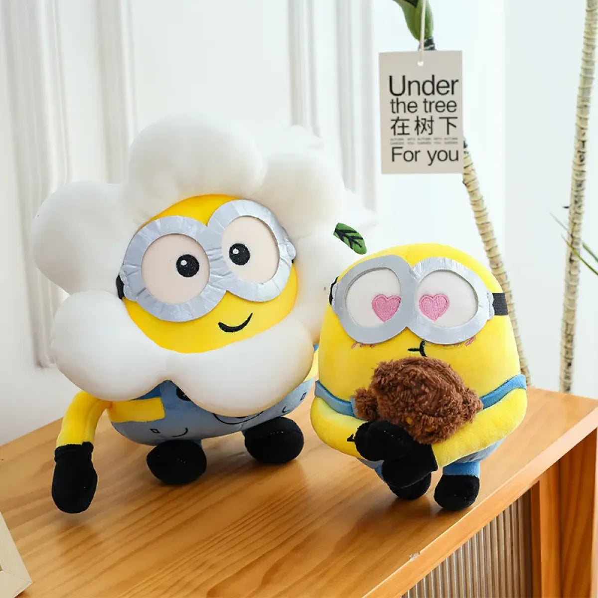 25cm Kawaii Minions Plush Toys – Soft Dolls for Birthday Gift