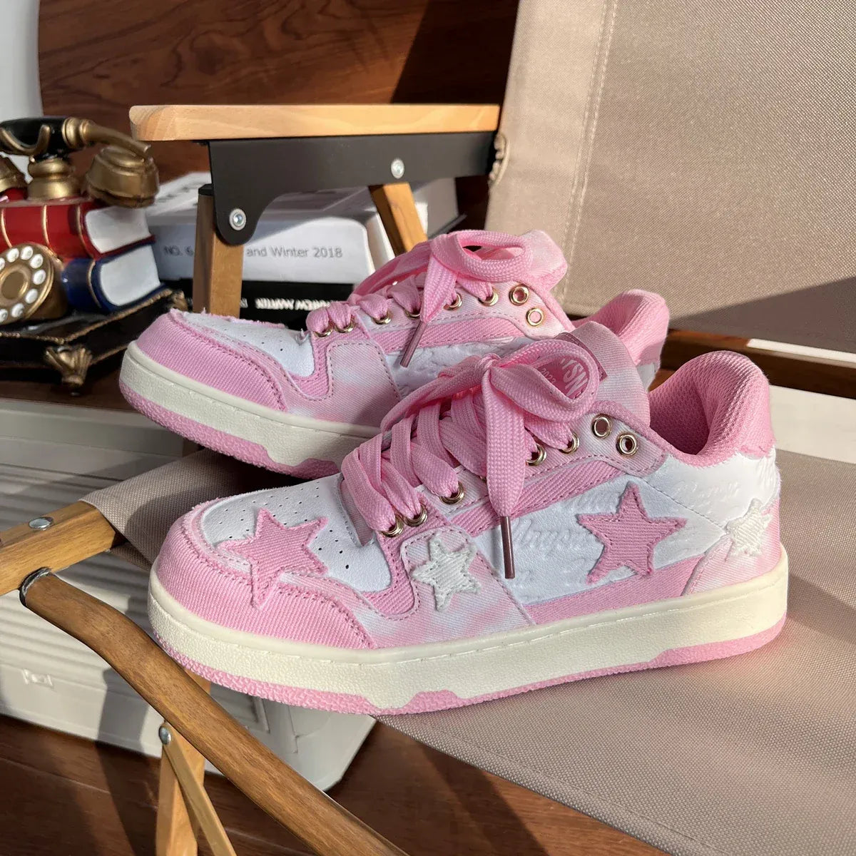 Kawaii Pink Casual Sneakers