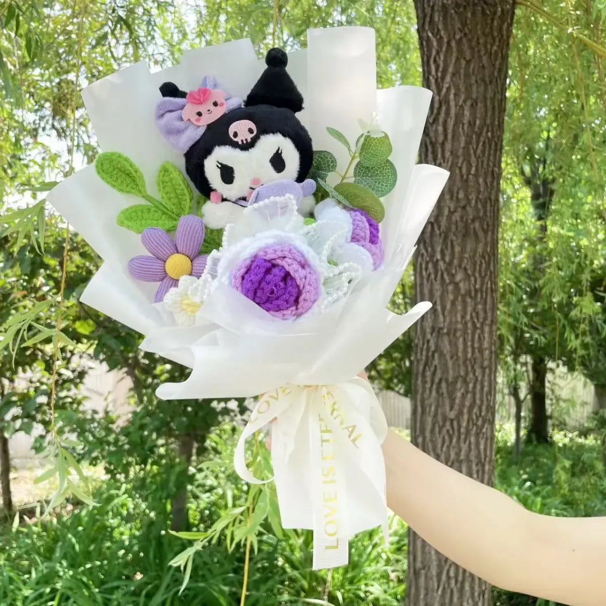 Kawaii Sanrio Plush Toy Bouquet – Hello Kitty & Kuromi Gift Set