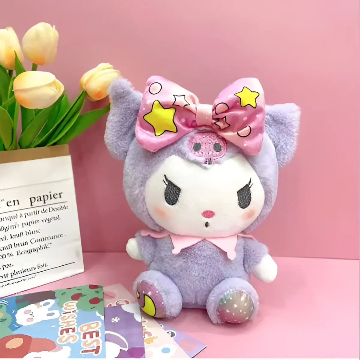 Kawaii Sanrio Plushies: Kuromi & Cinnamoroll Soft Toys