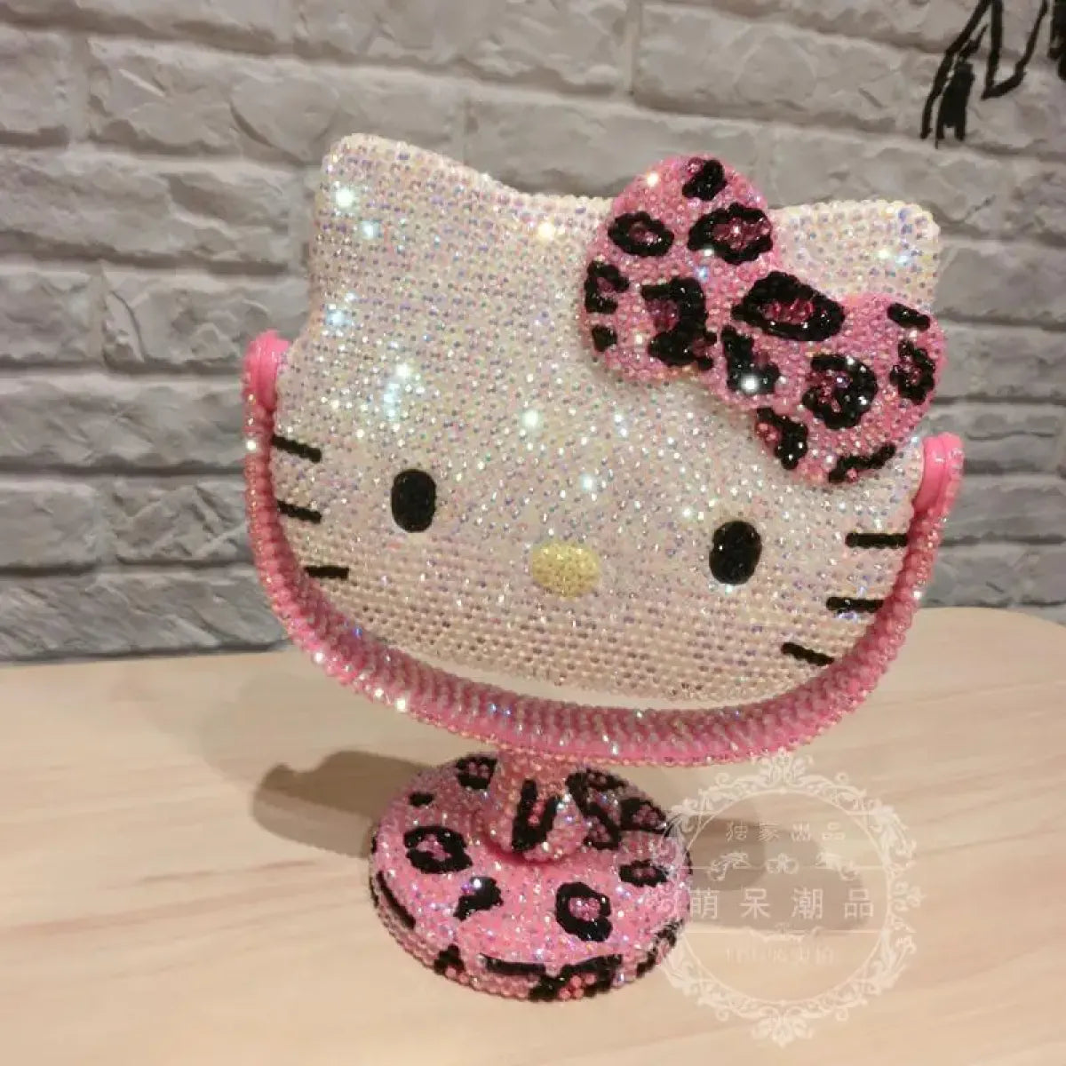 Hello Kitty Rhinestone Bling Makeup Mirror