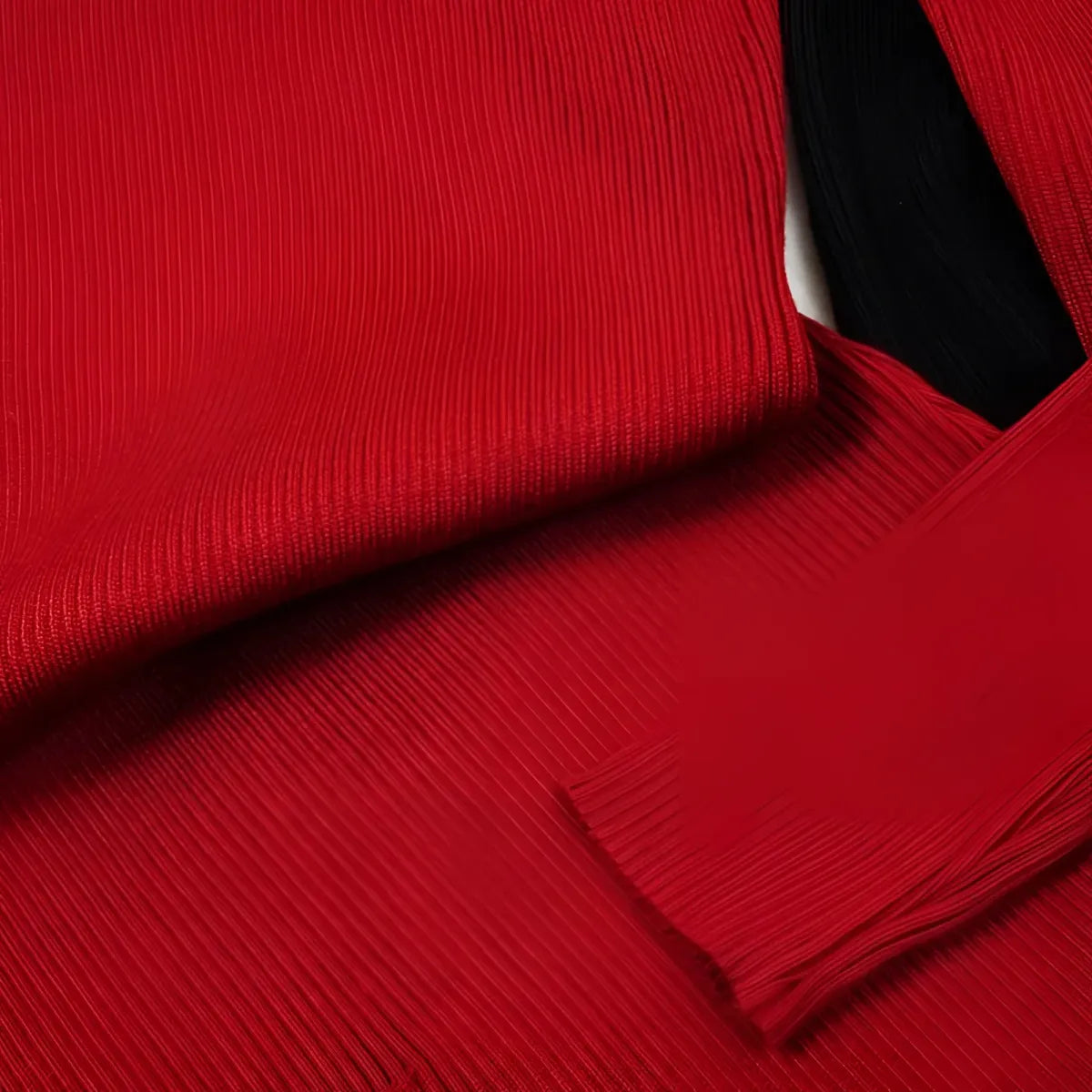 Knitted Turtleneck Dress