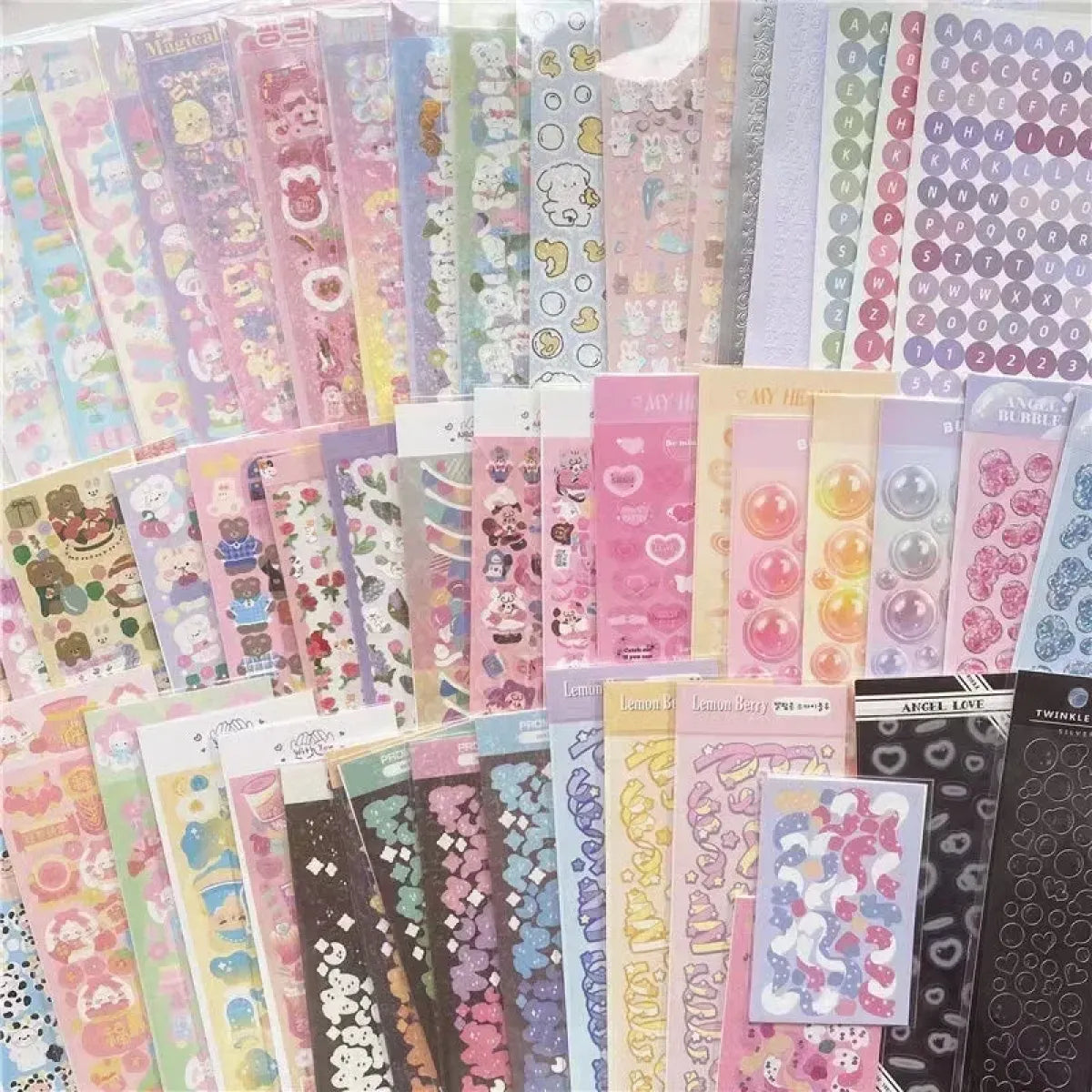 Korean Kawaii Sticker Pack - Laser-Cut for Albums & DIY