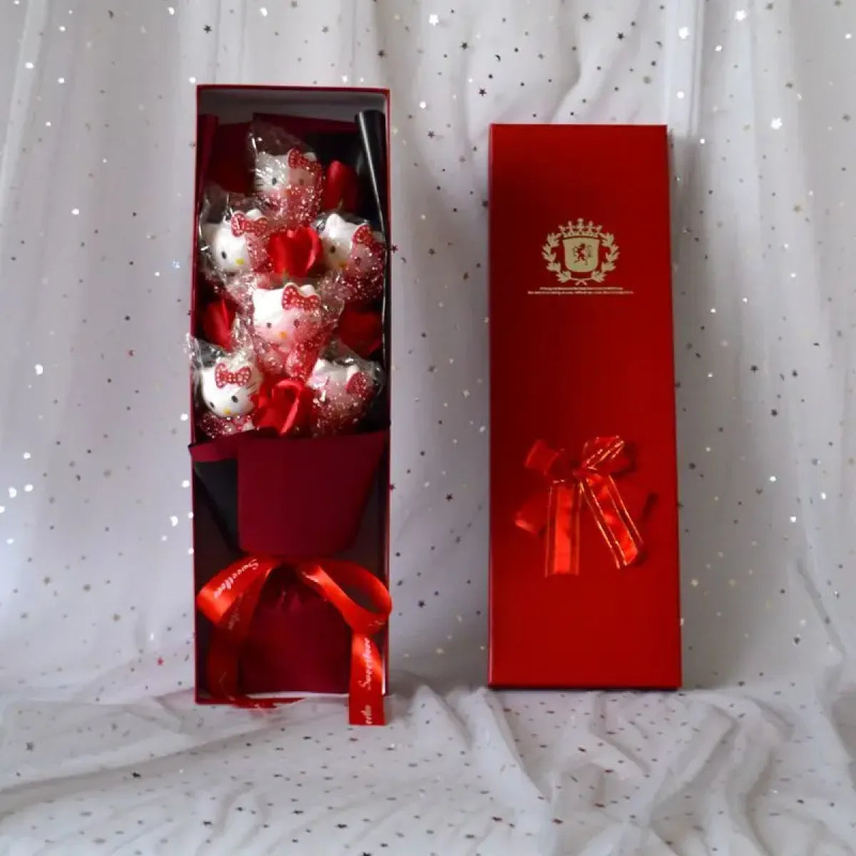 LED Light Hello Kitty Bouquet - My Melody, Cinnamoroll, Kuromi Edition