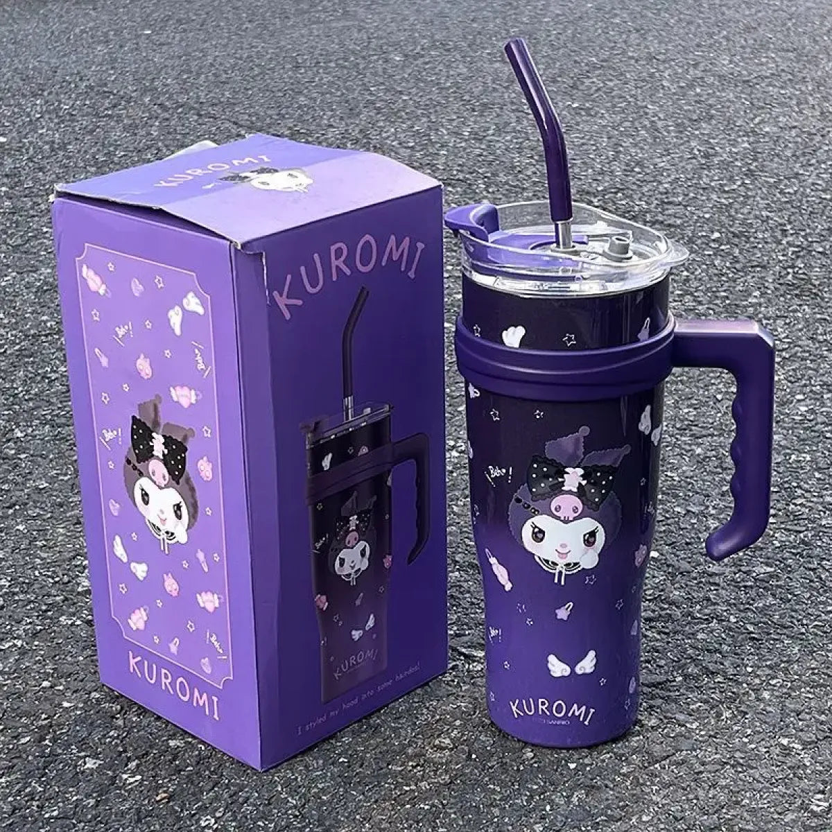 Kuromi Large Capacity Thermos Cup