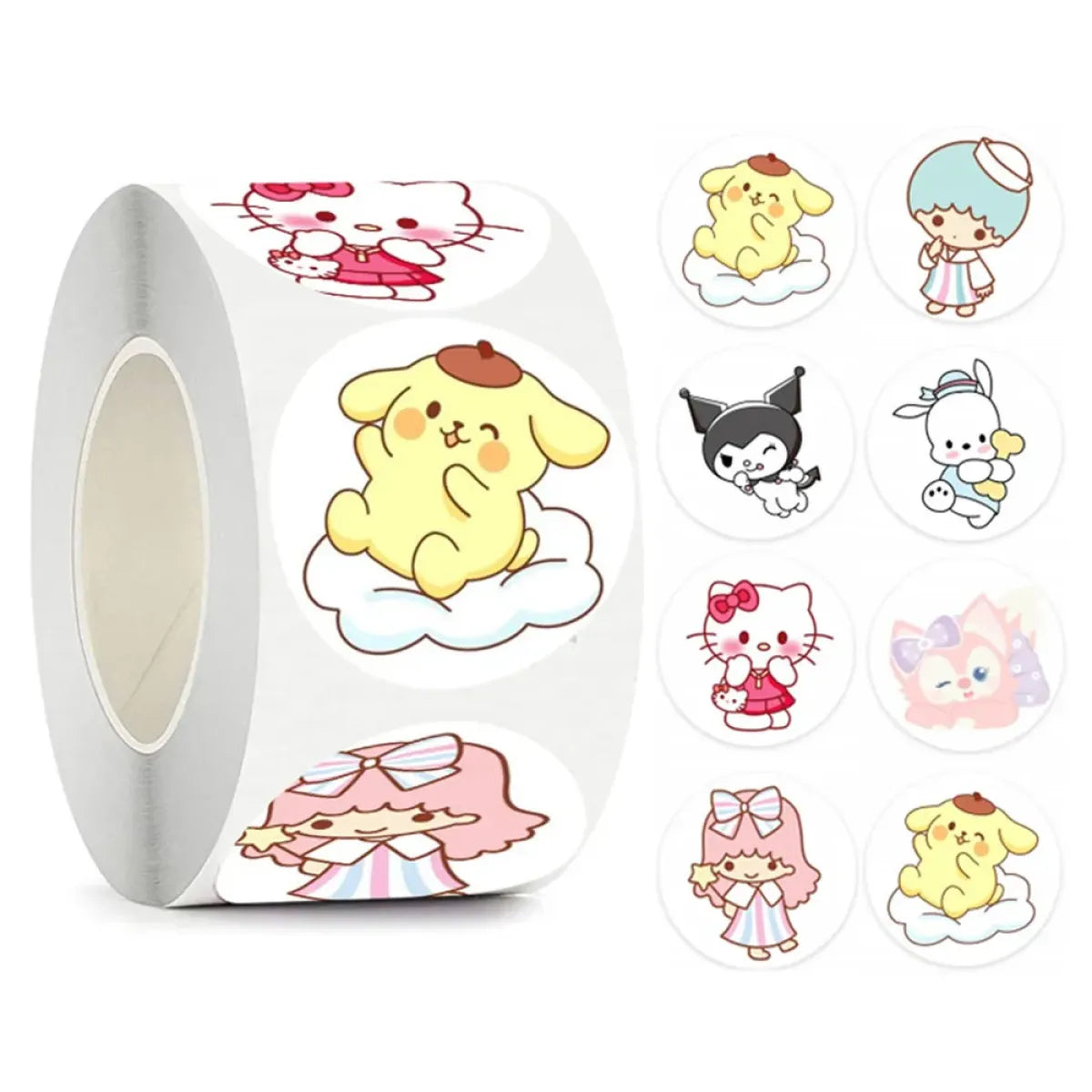 500PCS Cute Kuromi, Pochacco, My Melody Cartoon Stickers